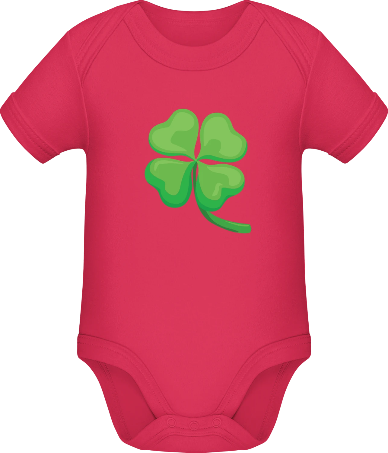 Four Leaf Clover - Sorbet Sonar SSL organic babybodsuit - Front