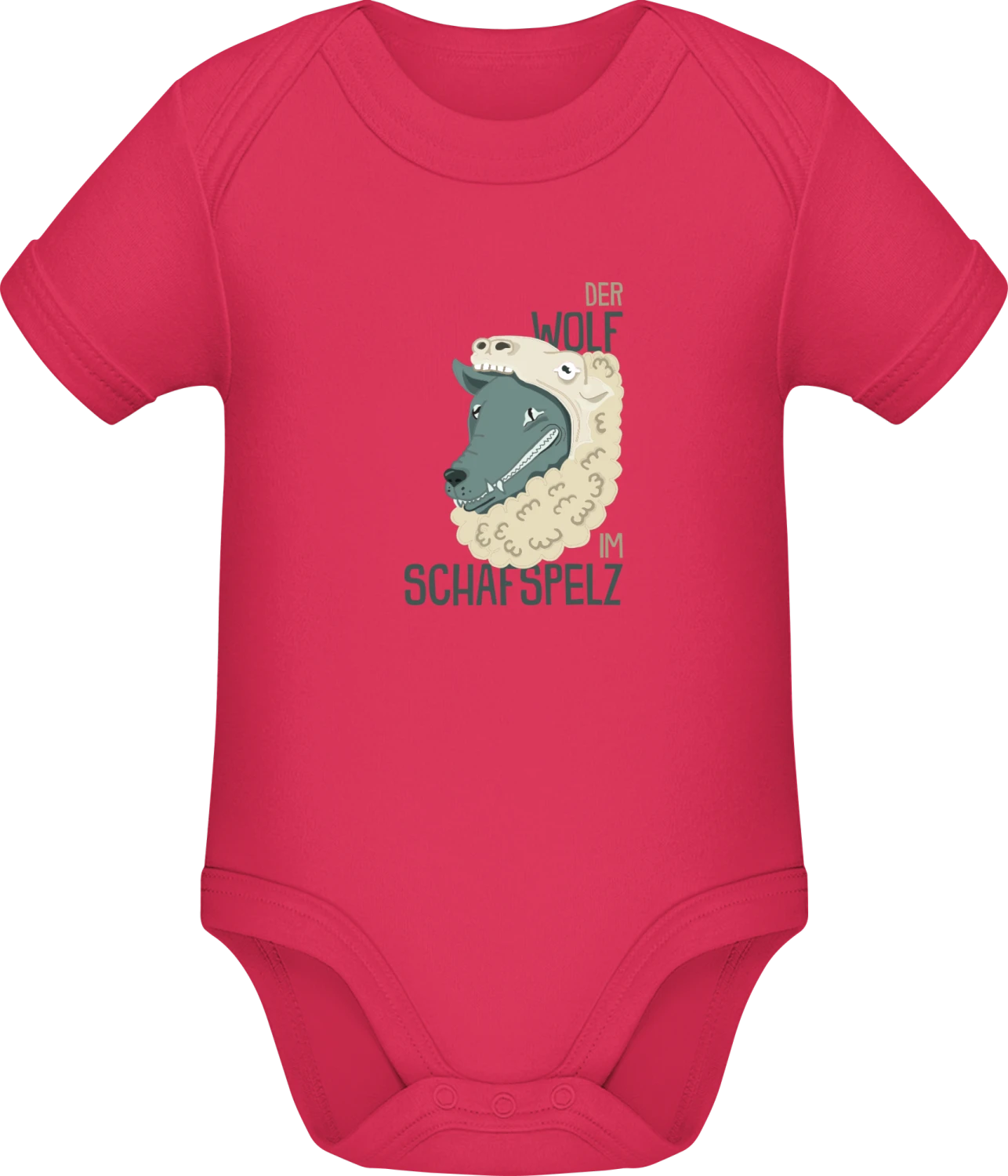 Der Wolf im Schafspelz - Sorbet Sonar SSL organic babybodsuit - Front