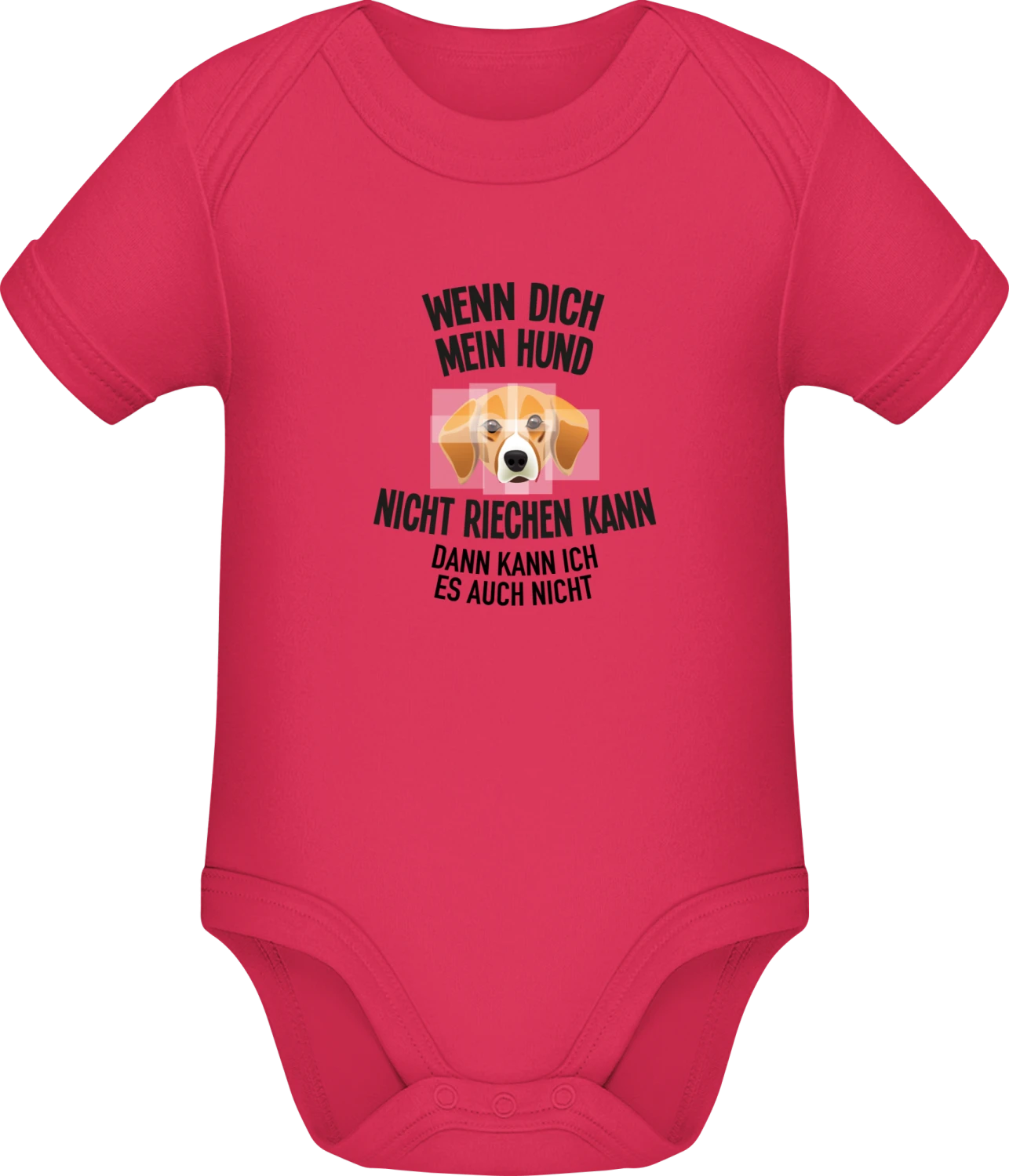 Wenn dich mein Hund nicht riechen kann, dann kann ich es auch n - Sorbet Sonar SSL organic babybodsuit - Front