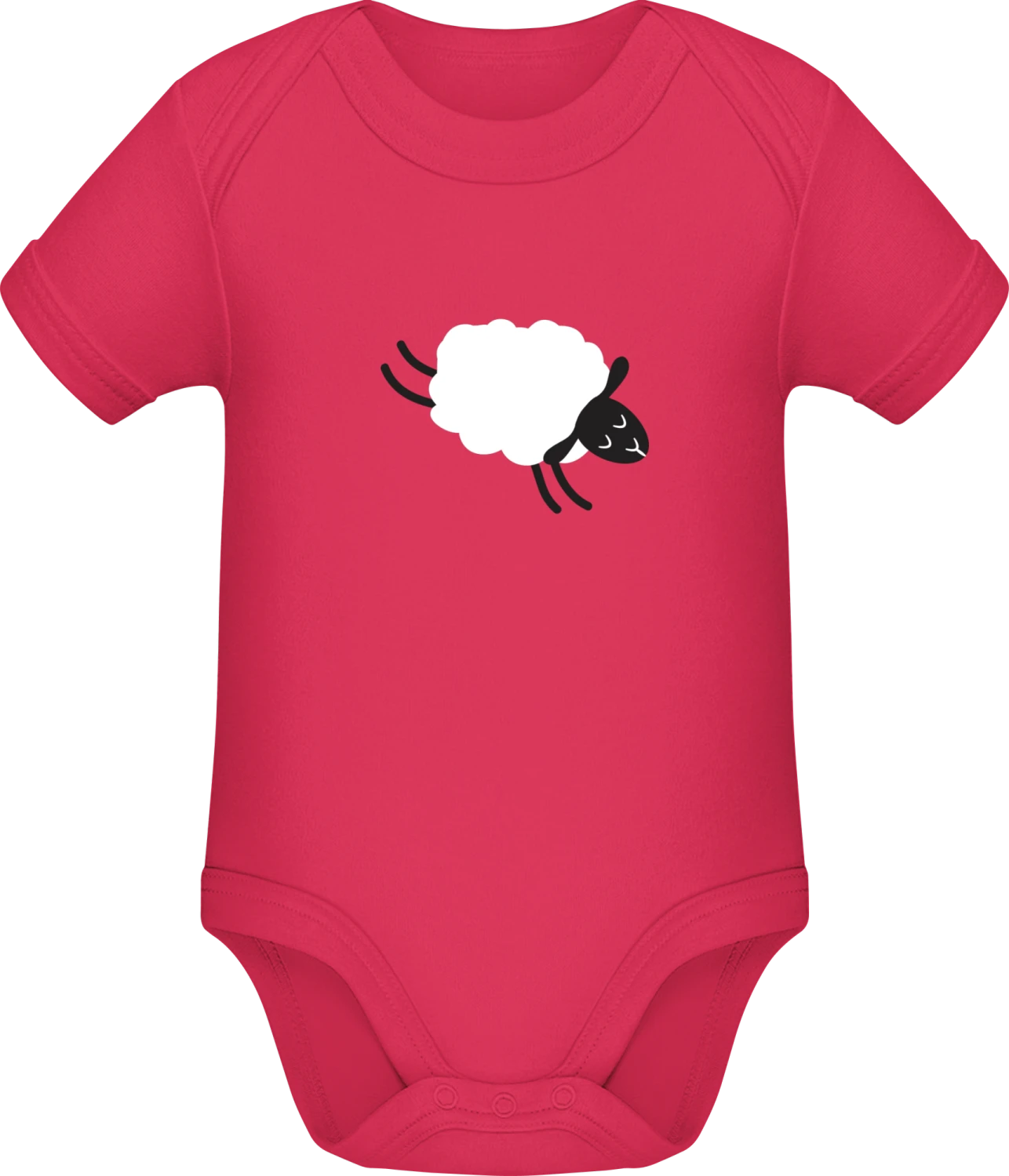 Jumping Sheep - Sorbet Sonar SSL organic babybodsuit - Front