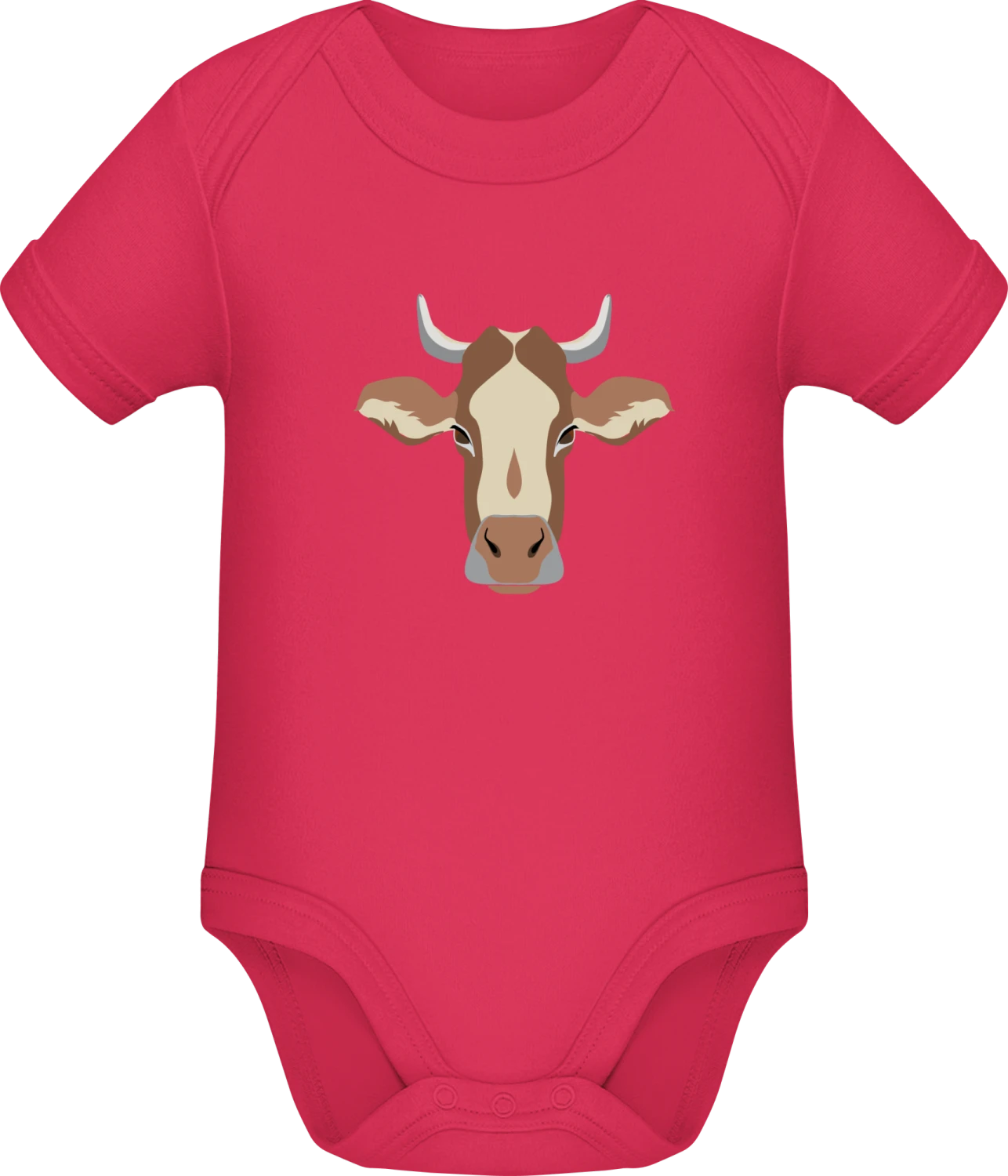 Head Cow - Sorbet Sonar SSL organic babybodsuit - Front