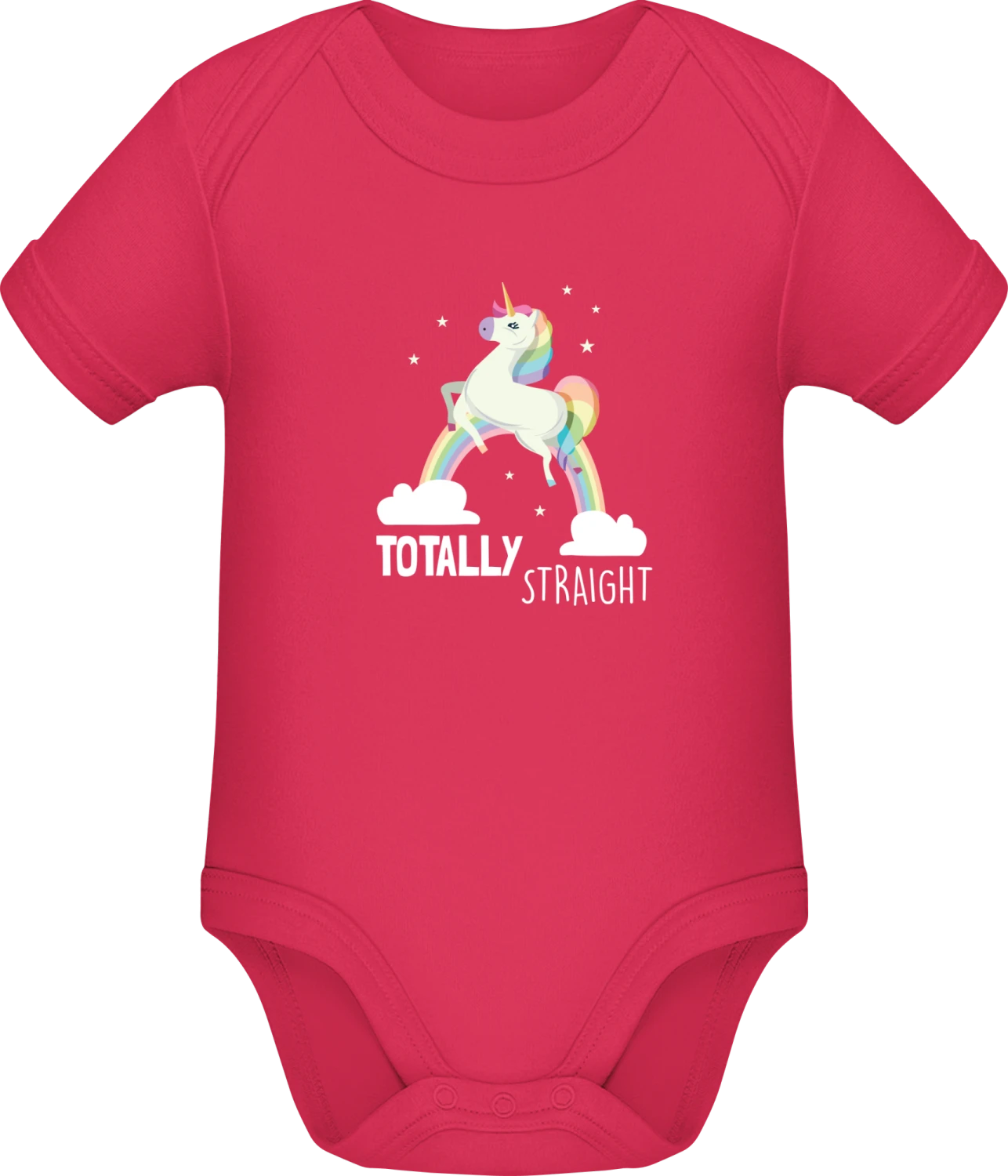 Totally Straight - Sorbet Sonar SSL organic babybodsuit - Front