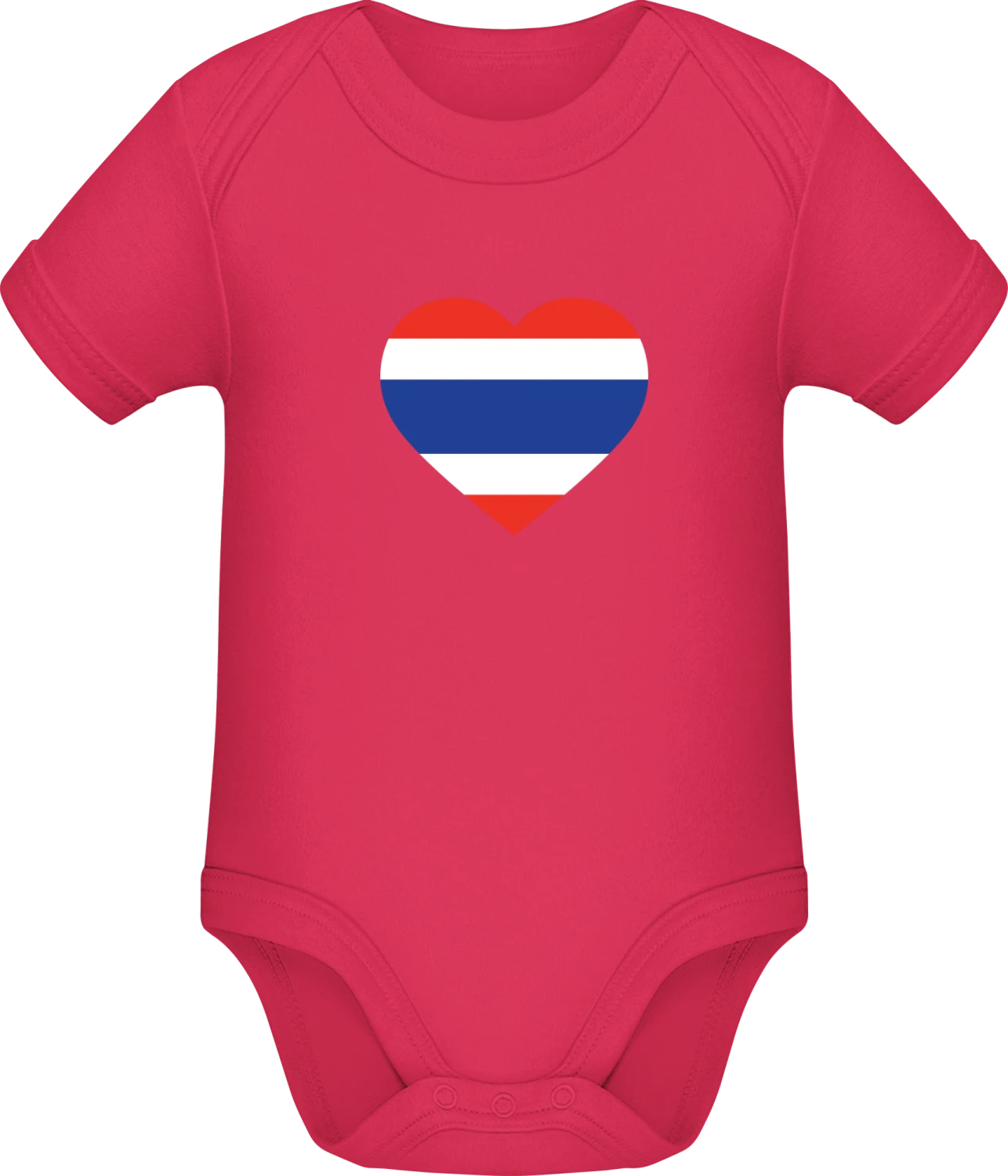 Thai Heart - Sorbet Sonar SSL organic babybodsuit - Front