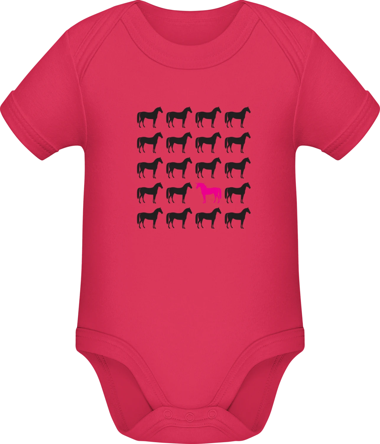 Unicorn Unique - Sorbet Sonar SSL organic babybodsuit - Front