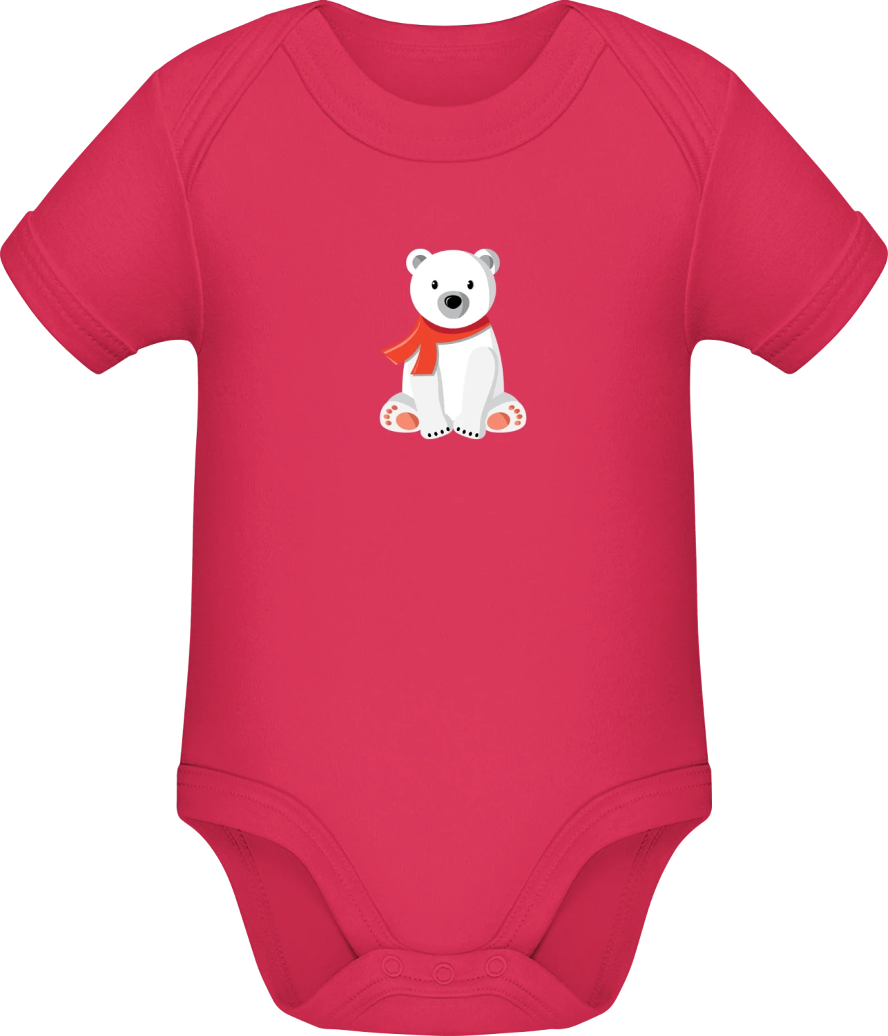 Ice Teddy BEar - Sorbet Sonar SSL organic babybodsuit - Front