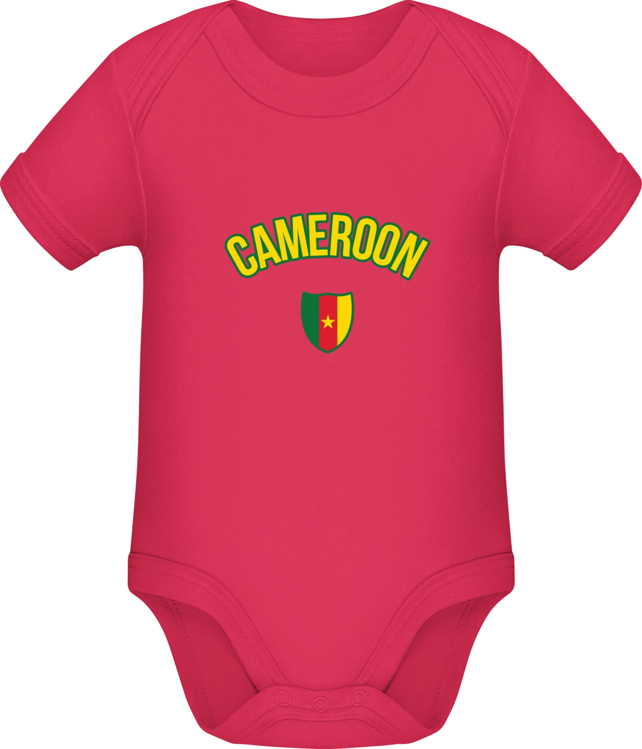 CAMEROON Fan - Sorbet Sonar SSL organic babybodsuit - Front