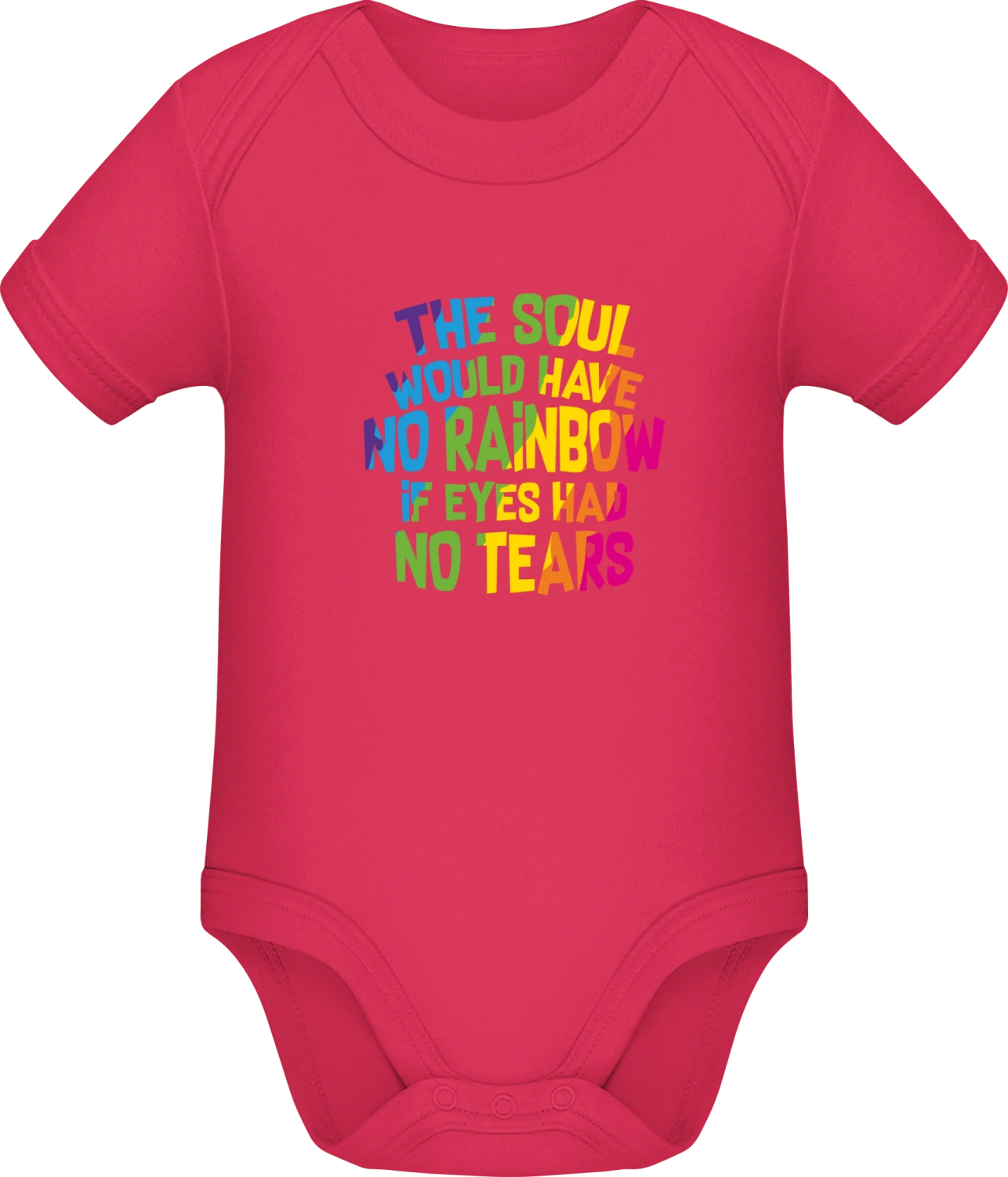 The Soul Would Have No Rainbows - Sorbet Sonar SSL organic babybodsuit - Front