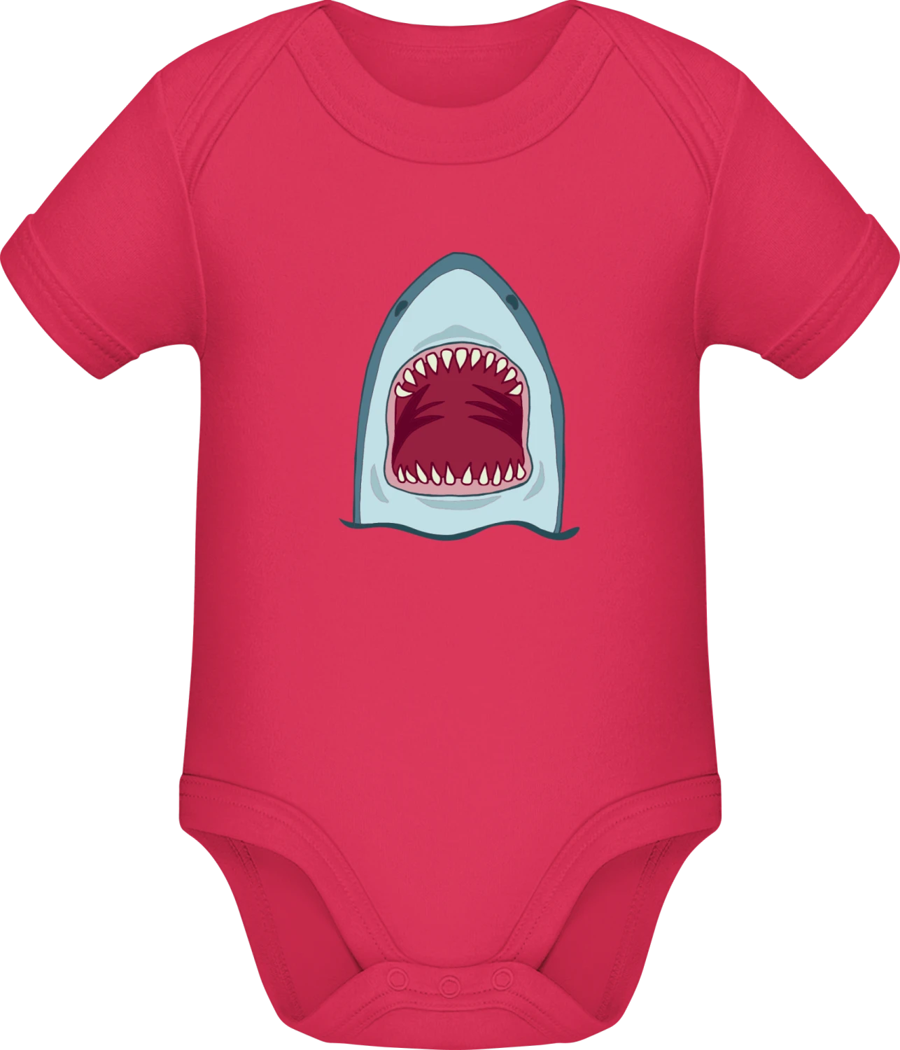 Shark Head Effect - Sorbet Sonar SSL organic babybodsuit - Front