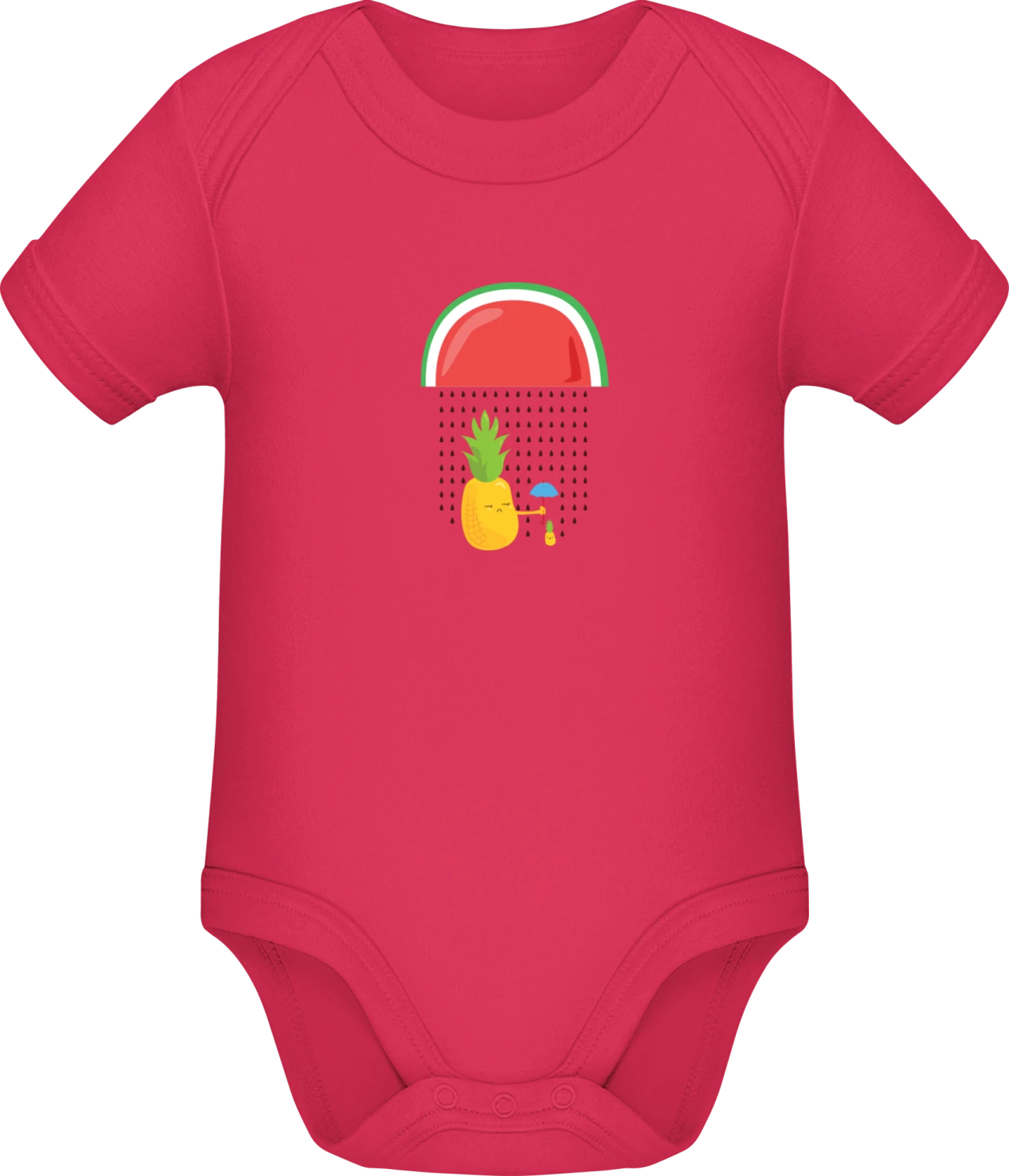 Pineapple Cute Parent - Sorbet Sonar SSL organic babybodsuit - Front