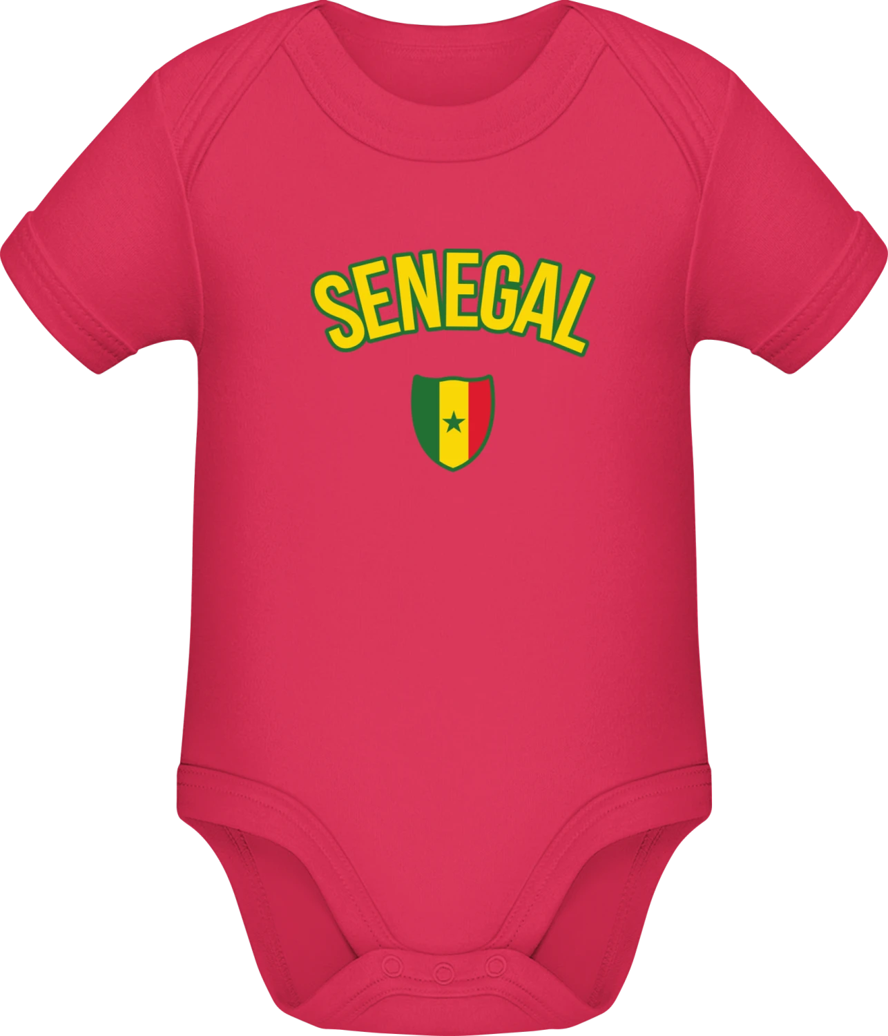 SENEGAL Fan - Sorbet Sonar SSL organic babybodsuit - Front