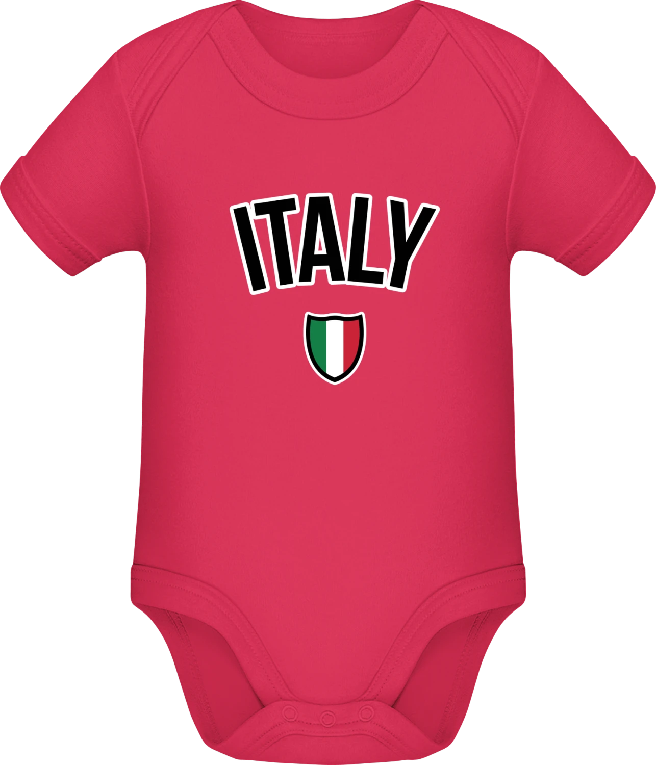 ITALY Football Fan - Sorbet Sonar SSL organic babybodsuit - Front