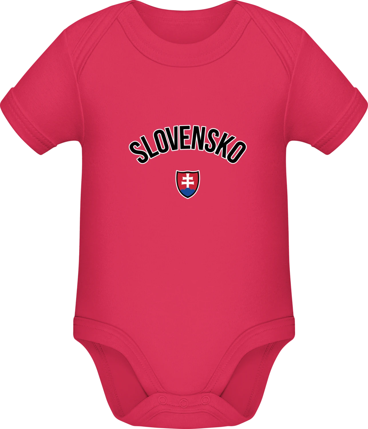 SLOVENSKO Flag Fan - Sorbet Sonar SSL organic babybodsuit - Front