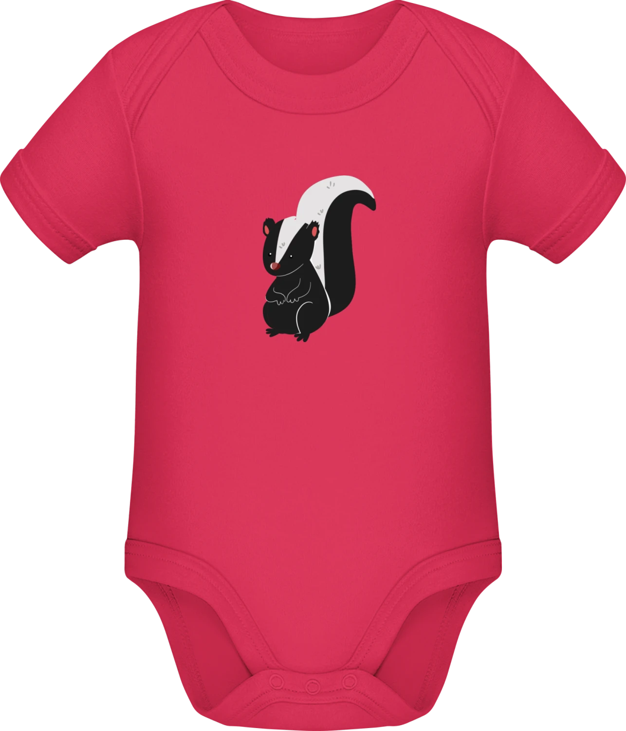 Cute Litte Skunk - Sorbet Sonar SSL organic babybodsuit - Front