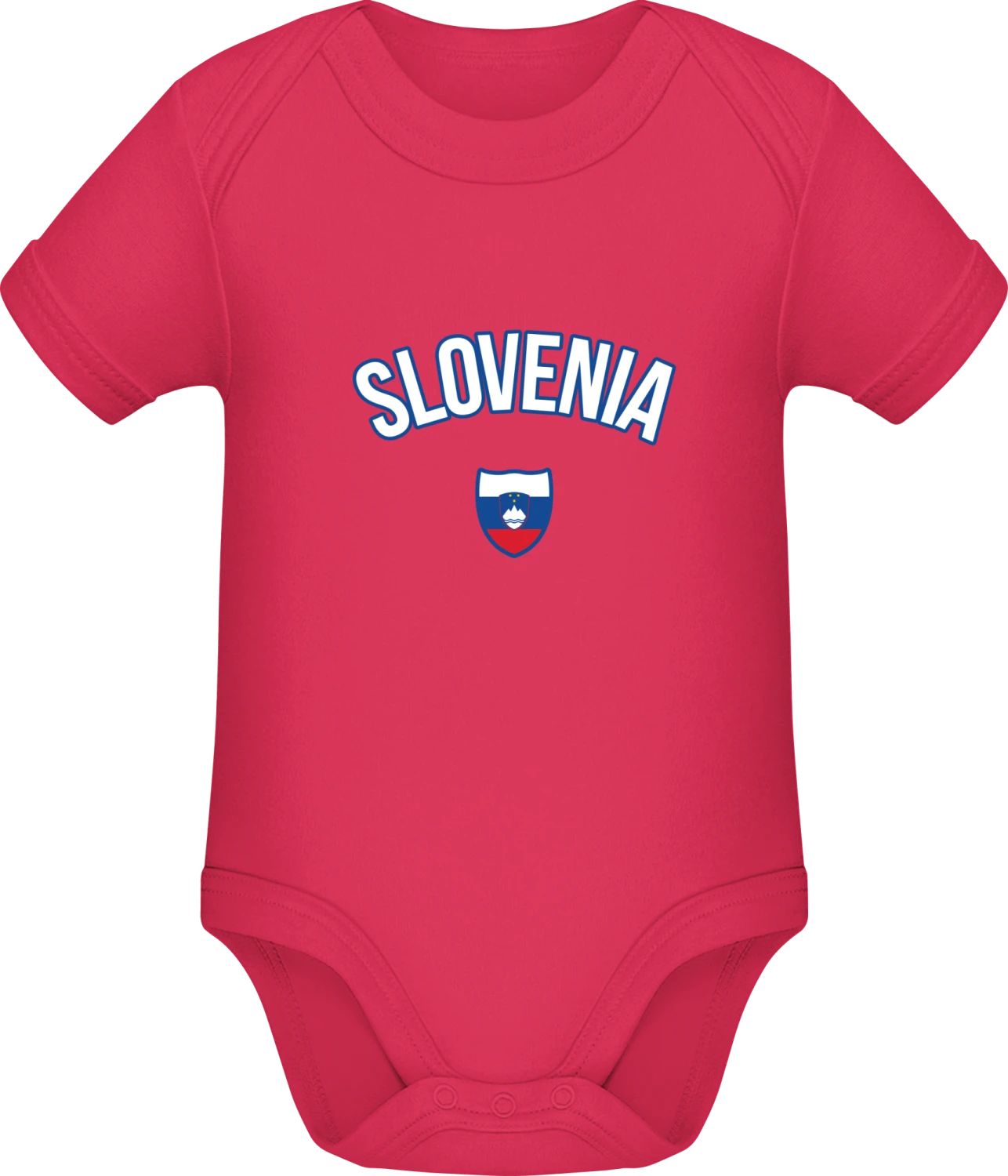 SLOVENIA Fan - Sorbet Sonar SSL organic babybodsuit - Front