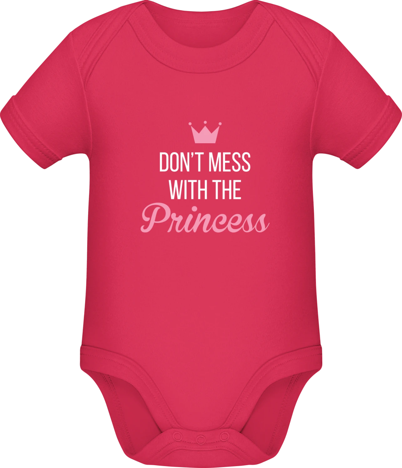 Don't Mess With The Princess - Sorbet Sonar SSL organic babybodsuit - Front