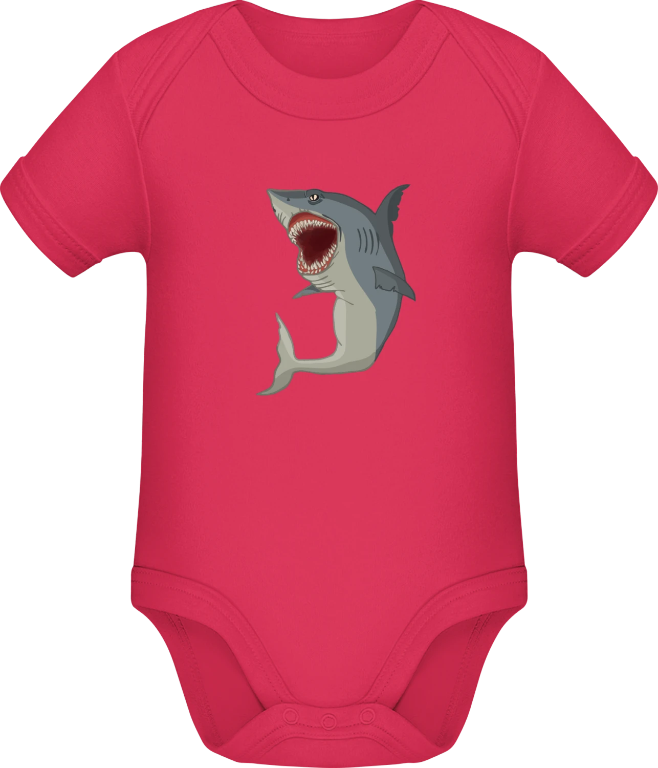 Shark Real - Sorbet Sonar SSL organic babybodsuit - Front