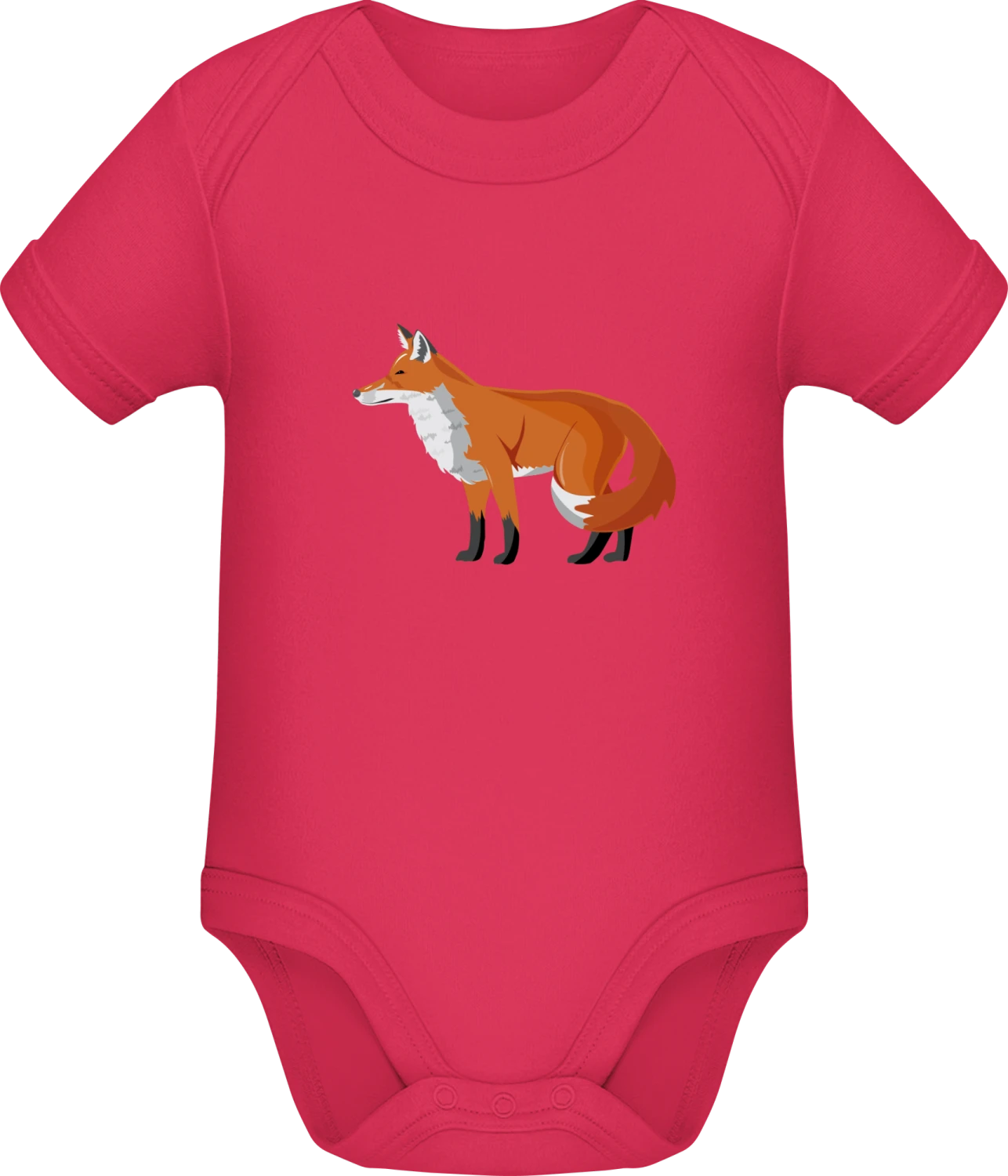 Fox Illustration - Sorbet Sonar SSL organic babybodsuit - Front