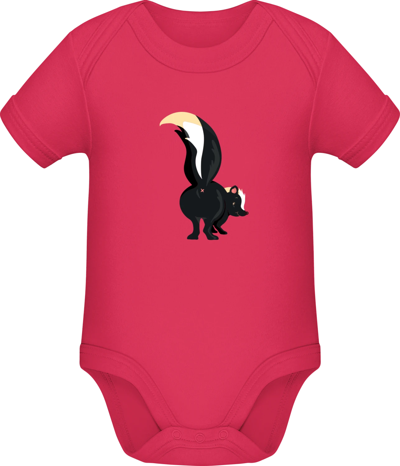 Skunk Butt - Sorbet Sonar SSL organic babybodsuit - Front