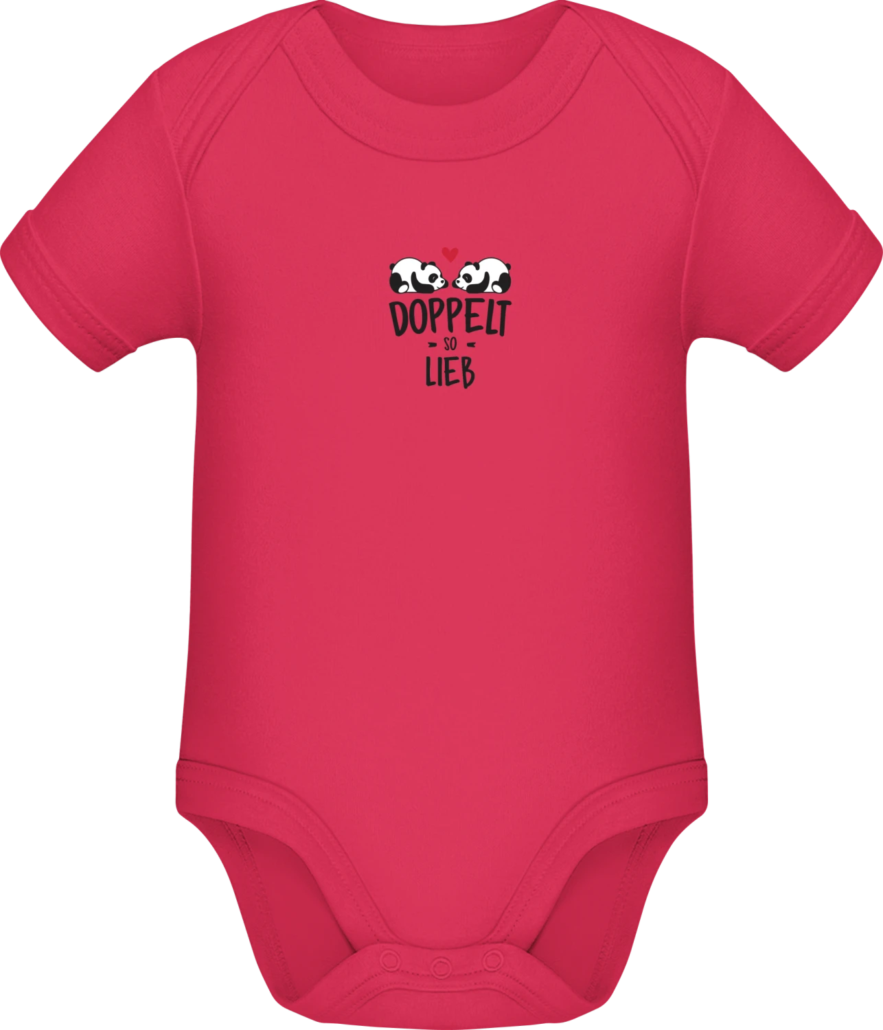 Doppel so lieb - Sorbet Sonar SSL organic babybodsuit - Front