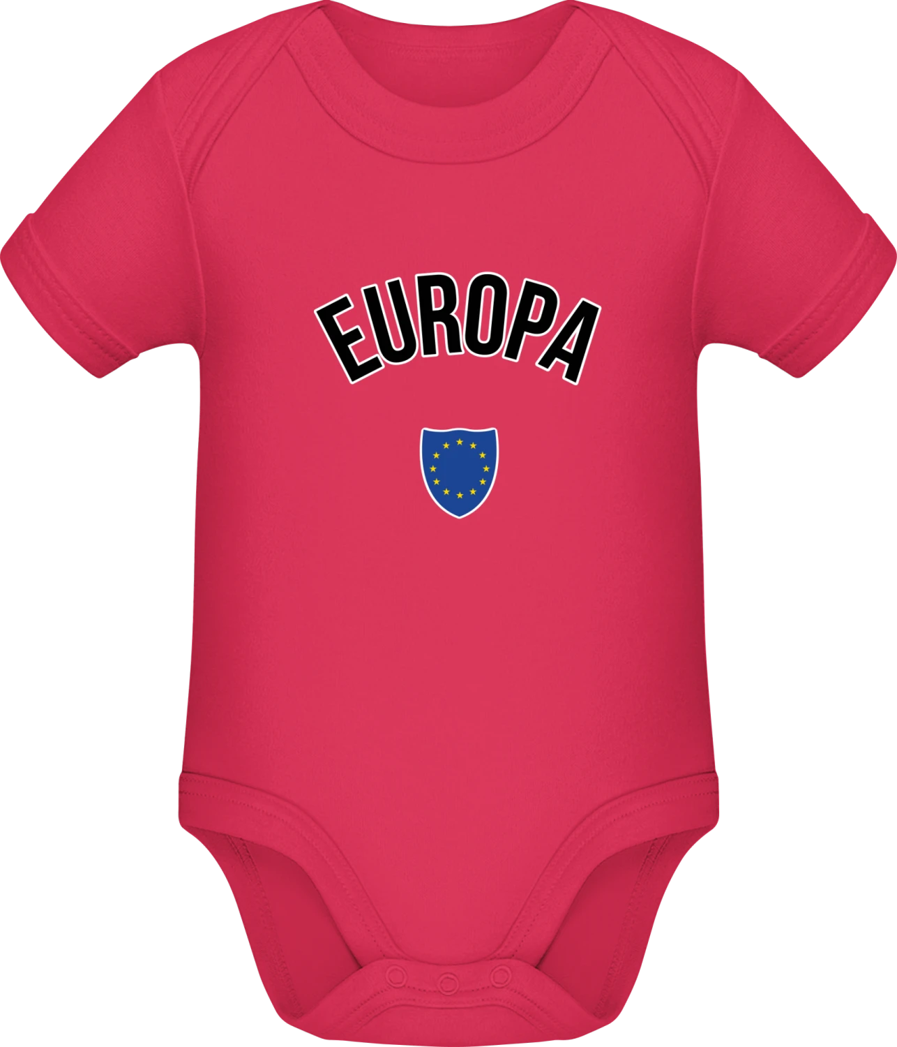 Europa Flagge Wappen - Sorbet Sonar SSL organic babybodsuit - Front