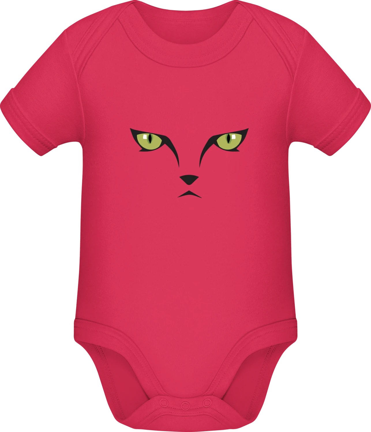 Cat Eyes - Sorbet Sonar SSL organic babybodsuit - Front