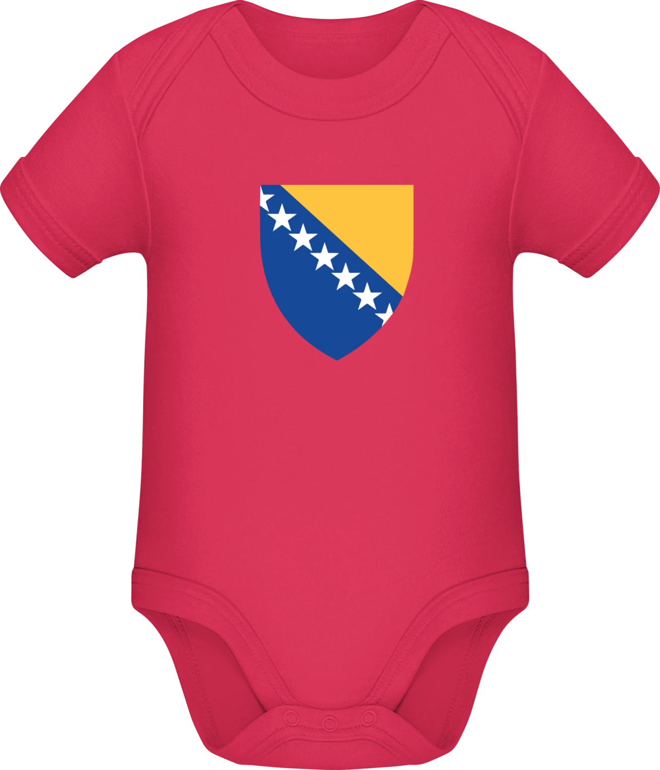 Bosnia and Herzegovina Coat of Arms - Sorbet Sonar SSL organic babybodsuit - Front