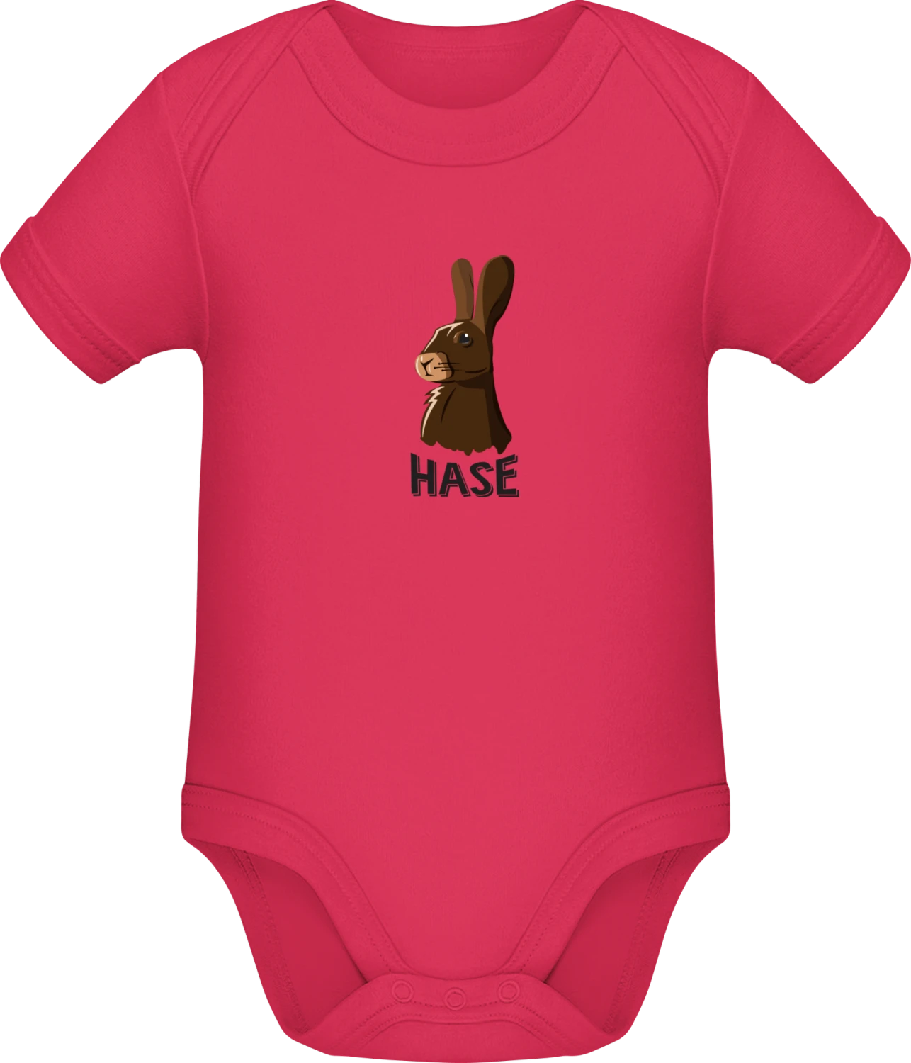 Hase illustriert - Sorbet Sonar SSL organic babybodsuit - Front