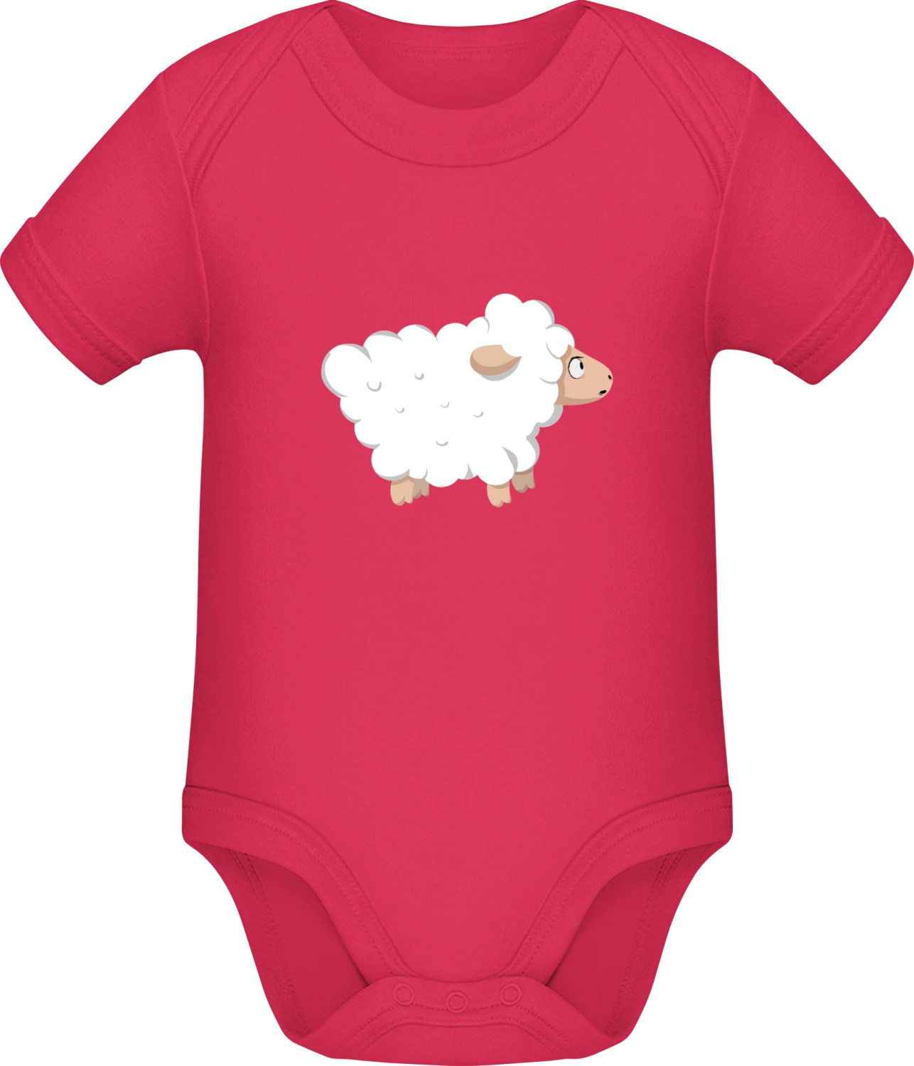 Scared Sheep - Sorbet Sonar SSL organic babybodsuit - Front