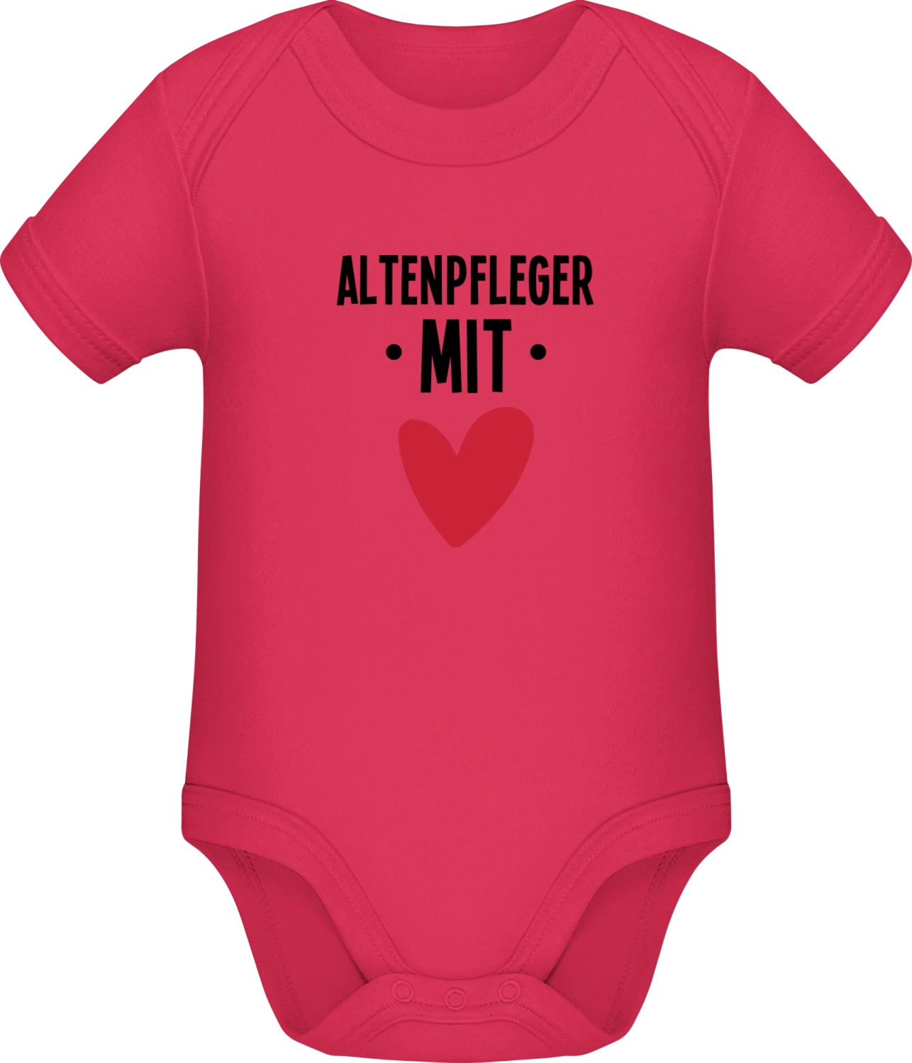 Altenpfleger mit Herz - Sorbet Sonar SSL organic babybodsuit - Front