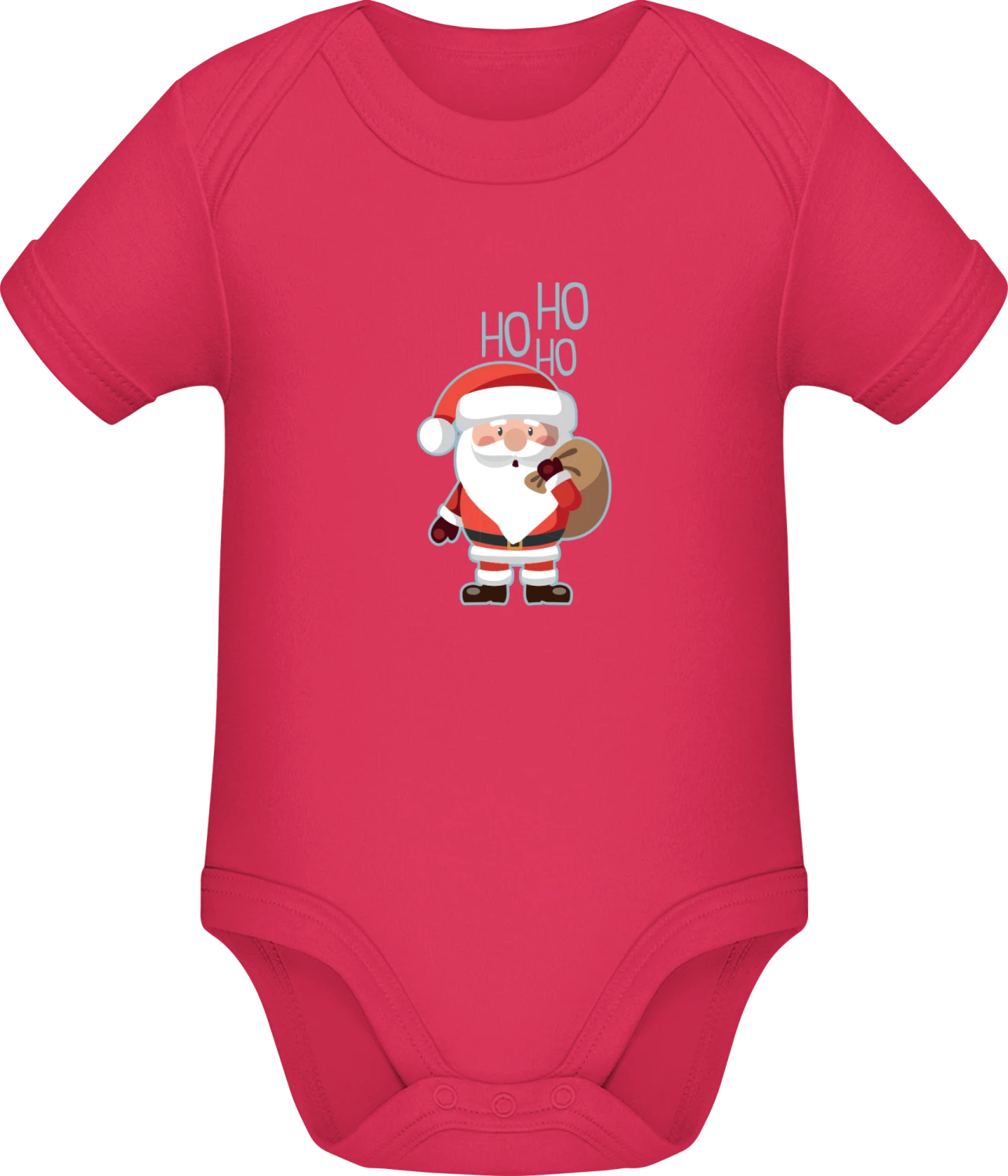 Ho Ho Ho Santa Claus - Sorbet Sonar SSL organic babybodsuit - Front