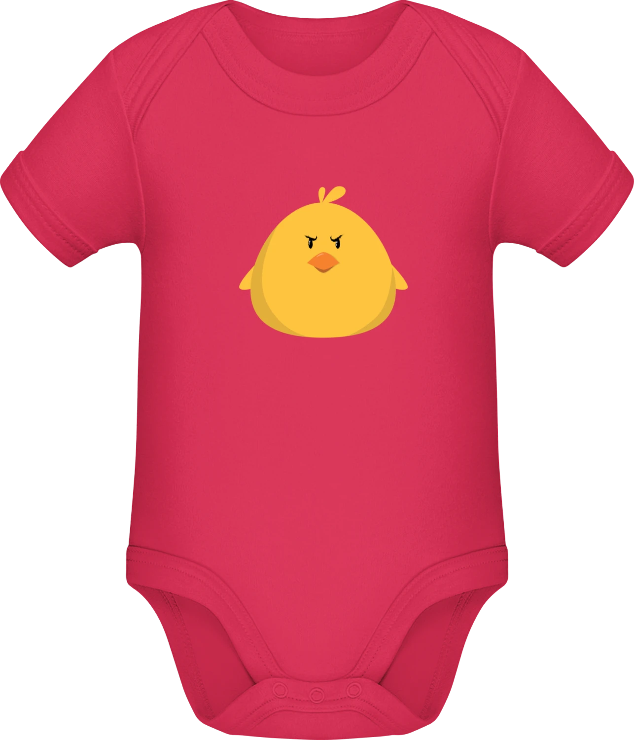 Angry Chick - Sorbet Sonar SSL organic babybodsuit - Front