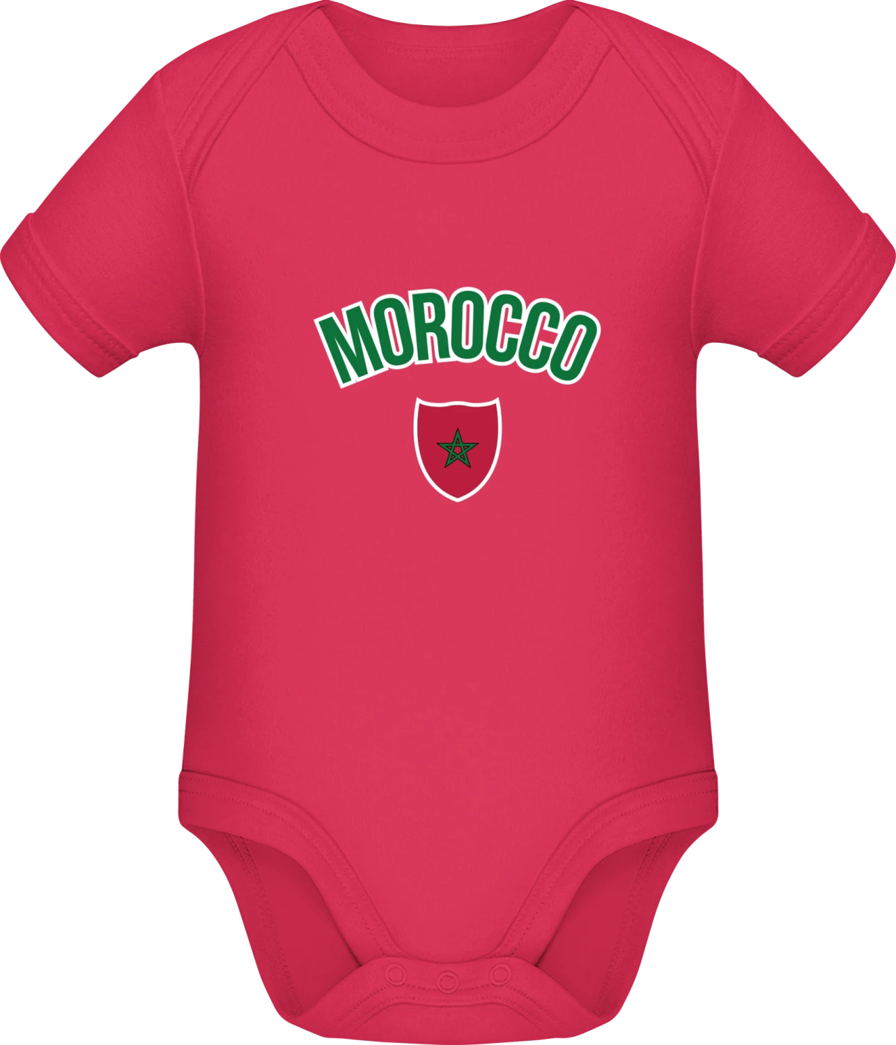 Morocco Fan - Sorbet Sonar SSL organic babybodsuit - Front