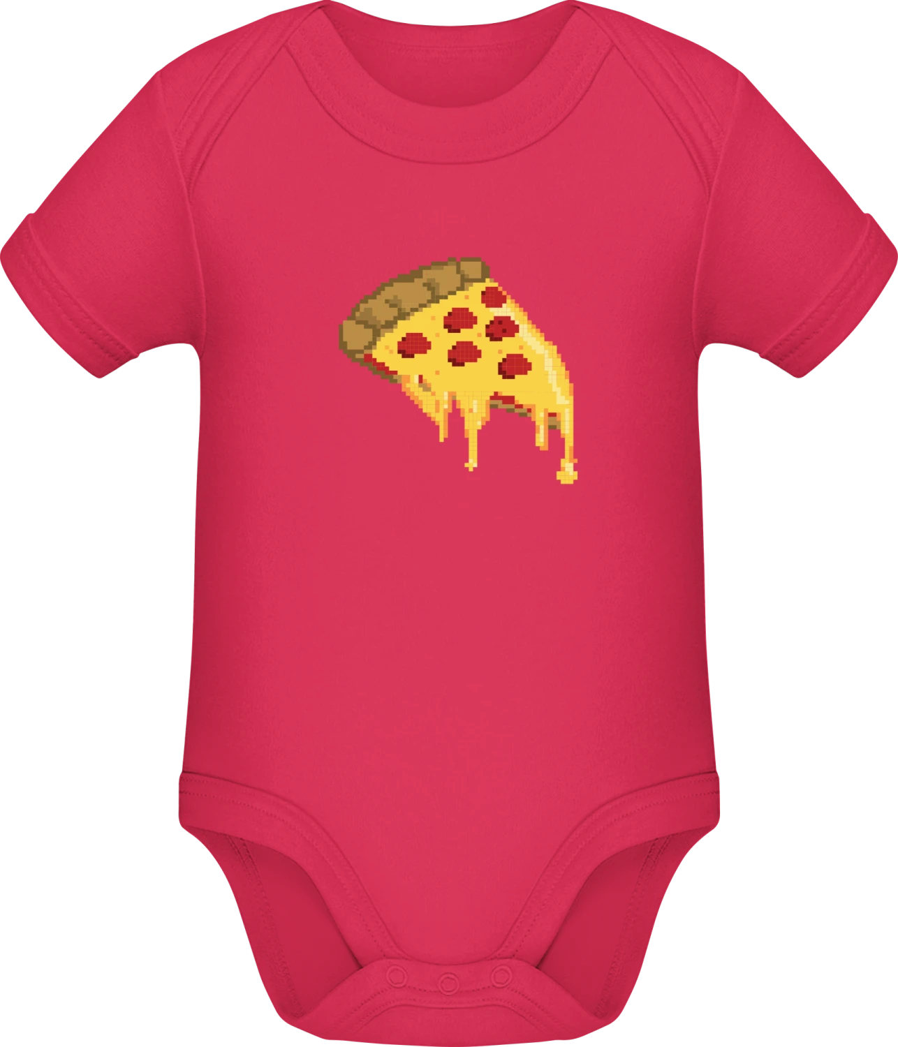 Pixel Pizza - Sorbet Sonar SSL organic babybodsuit - Front