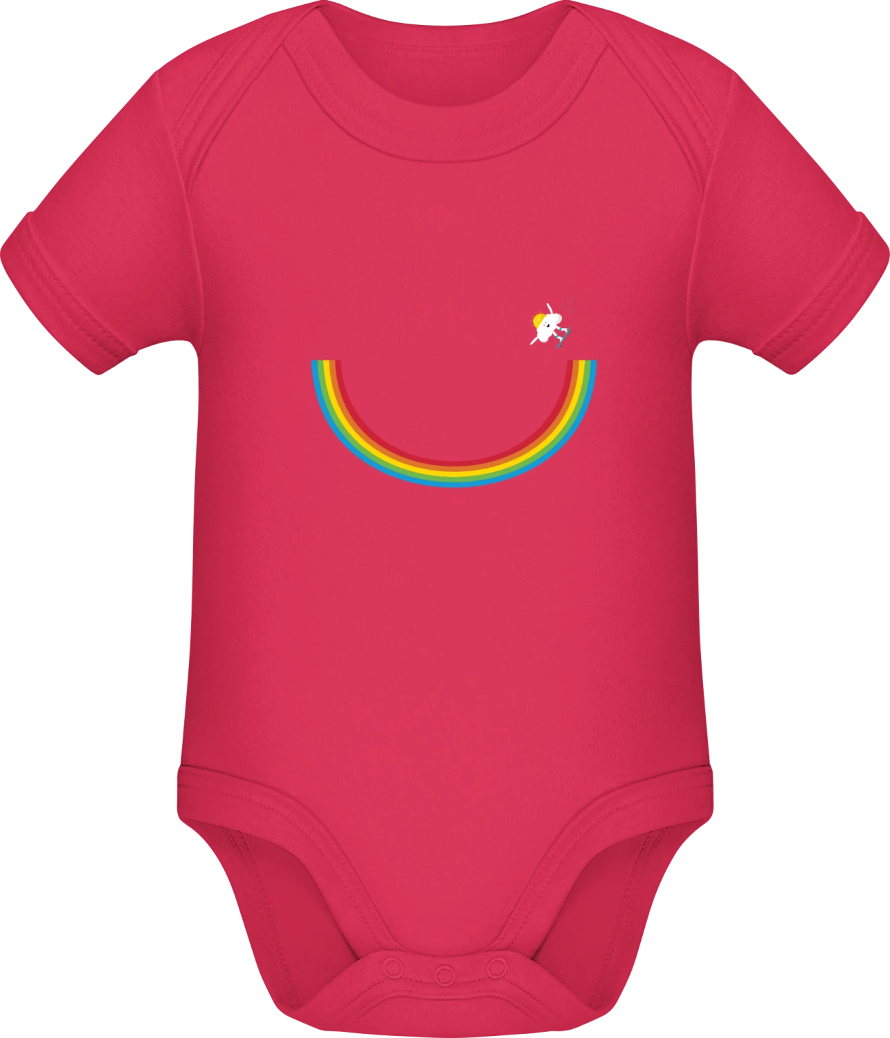 Skating Cloud - Sorbet Sonar SSL organic babybodsuit - Front