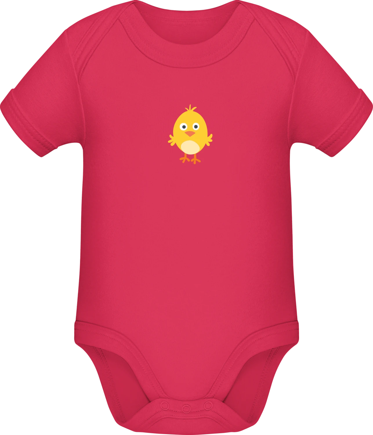 Little Easter Chicken - Sorbet Sonar SSL organic babybodsuit - Front