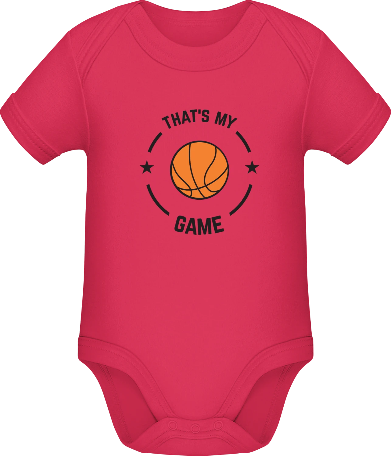 That's My Game Basketball - Sorbet Sonar SSL organic babybodsuit - Front