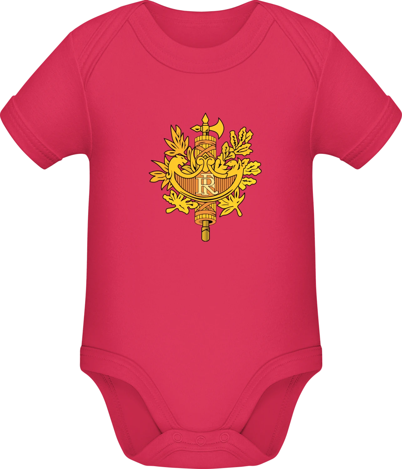 France Coat of Arms - Sorbet Sonar SSL organic babybodsuit - Front