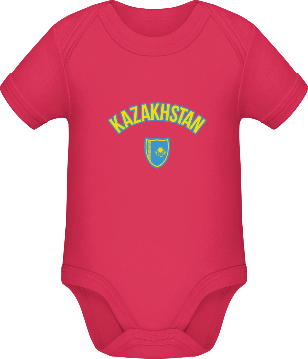 KAZAKHSTAN Fan - Sorbet Sonar SSL organic babybodsuit - Front