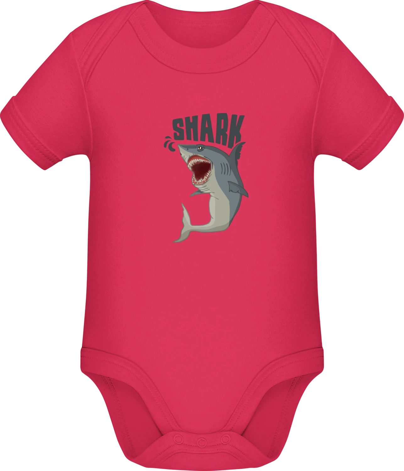 Shark Comic - Sorbet Sonar SSL organic babybodsuit - Front