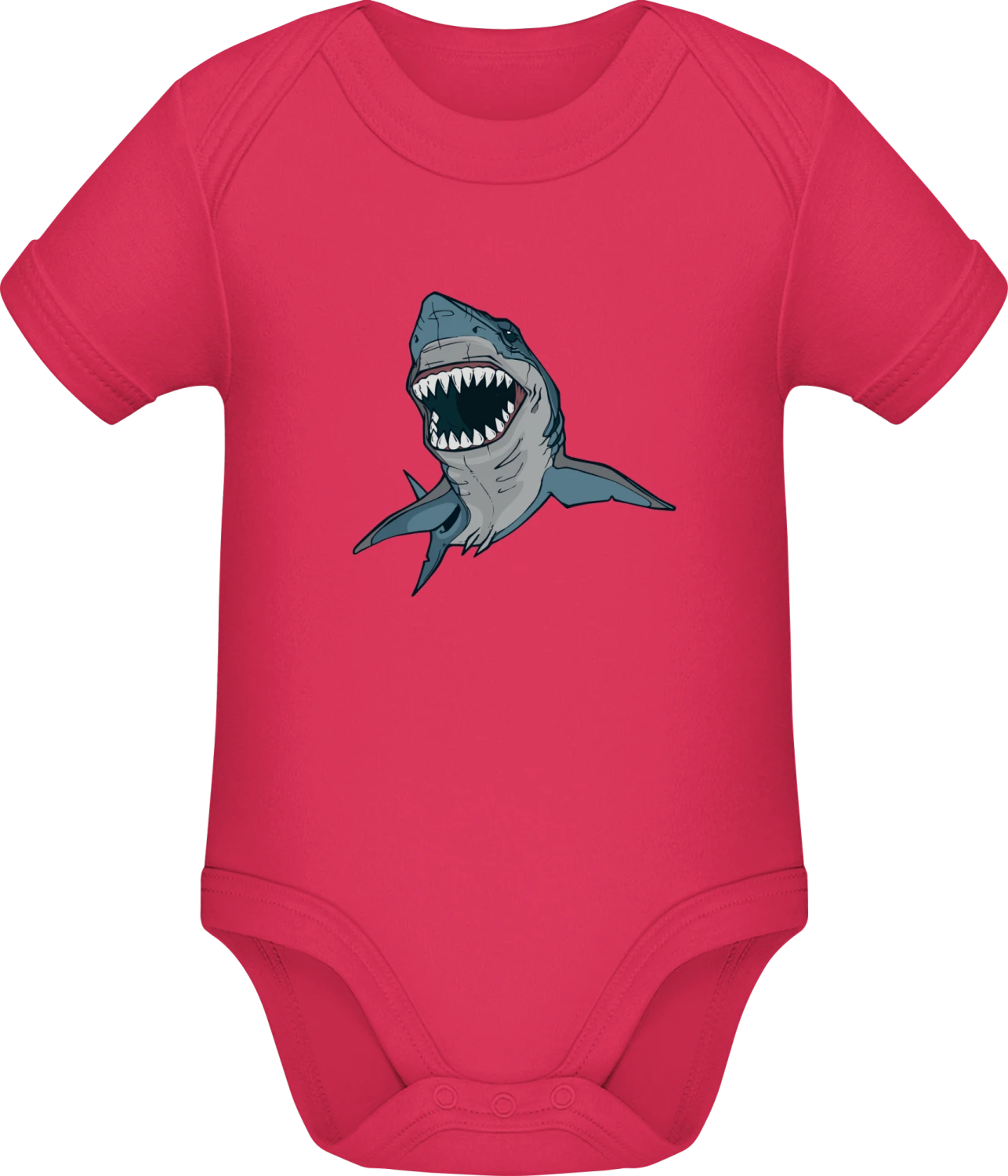 Shark Attacks - Sorbet Sonar SSL organic babybodsuit - Front