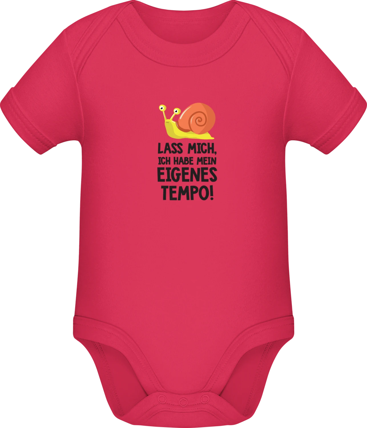 Lass mich, ich habe mein eigenes Tempo - Sorbet Sonar SSL organic babybodsuit - Front