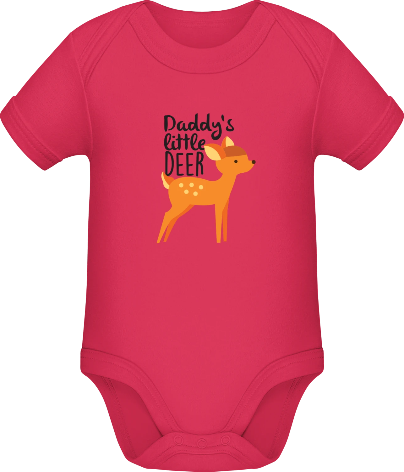 Daddy's Little Deer - Sorbet Sonar SSL organic babybodsuit - Front