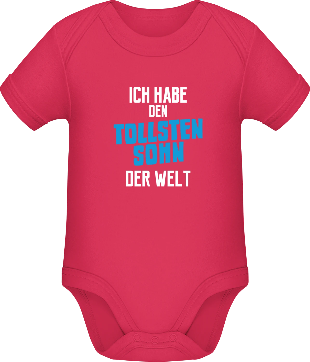 Ich habe den tollsten Sohn der Welt - Sorbet Sonar SSL organic babybodsuit - Front