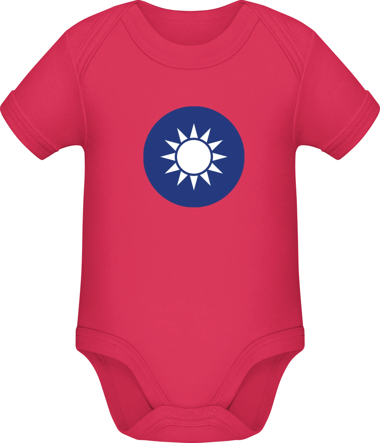 Taiwan Coat of Arms - Sorbet Sonar SSL organic babybodsuit - Front