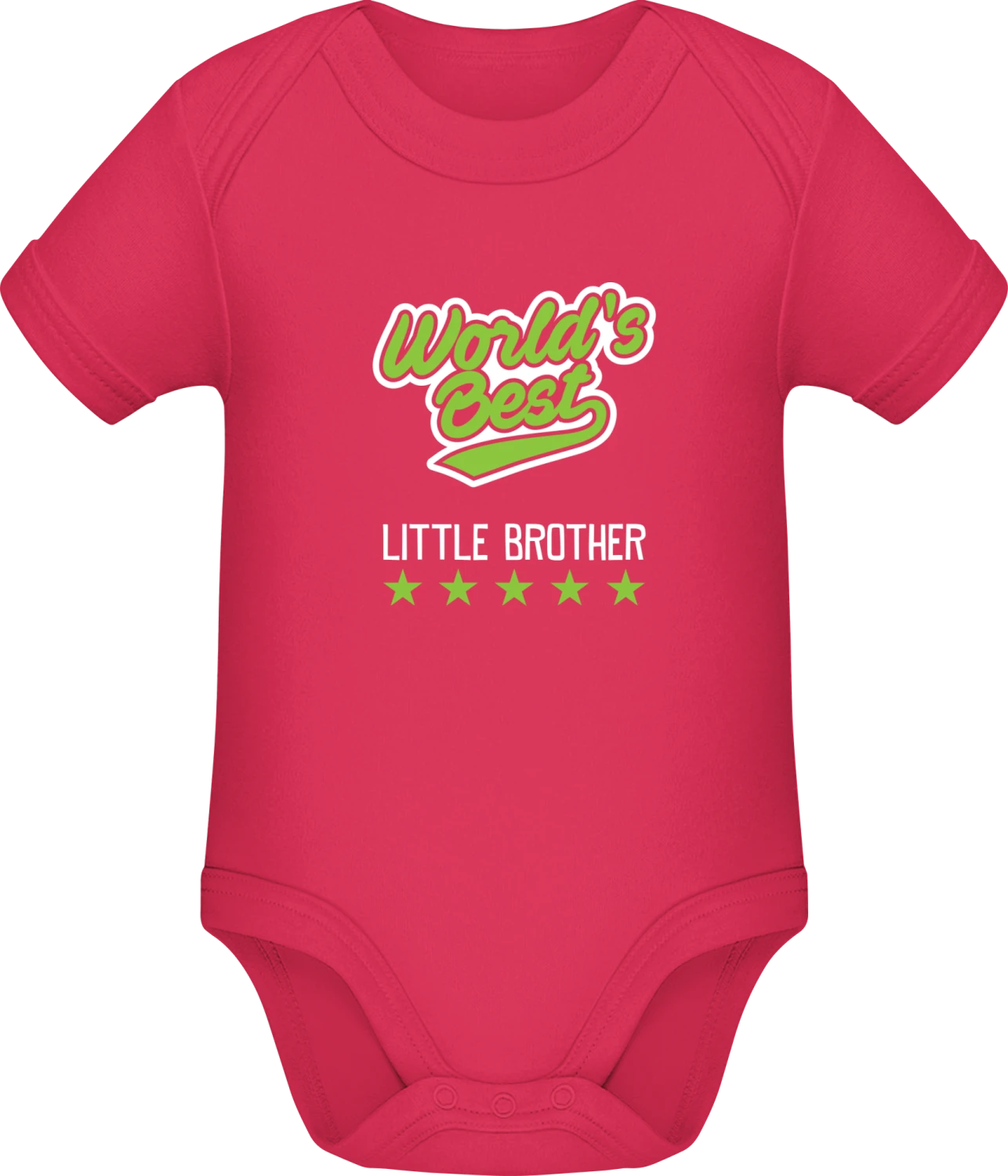 World's Best Little Brother - Sorbet Sonar SSL organic babybodsuit - Front