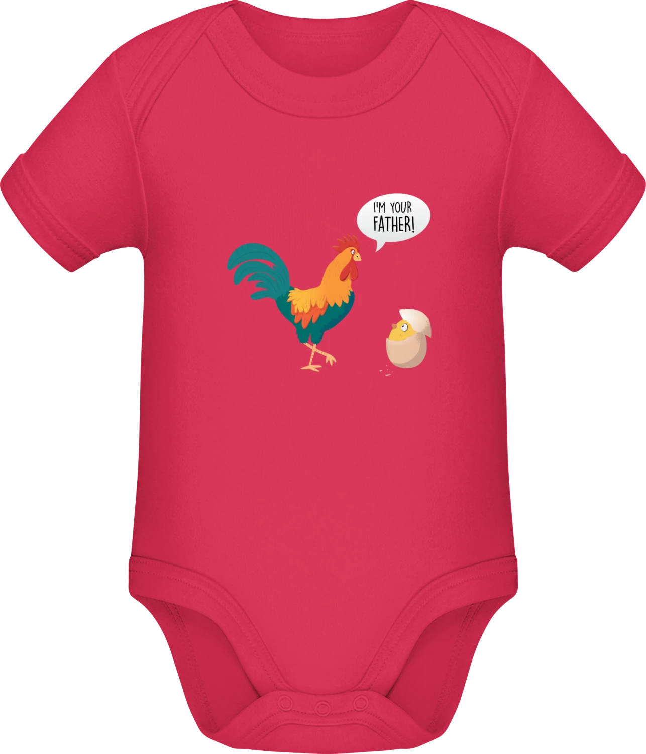 Cock I'm Your Father - Sorbet Sonar SSL organic babybodsuit - Front