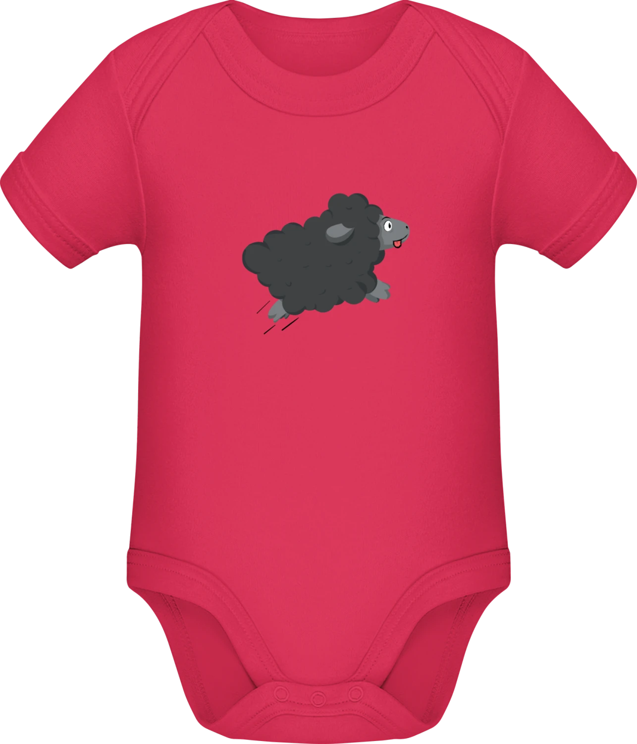 Black Sheep Funny - Sorbet Sonar SSL organic babybodsuit - Front