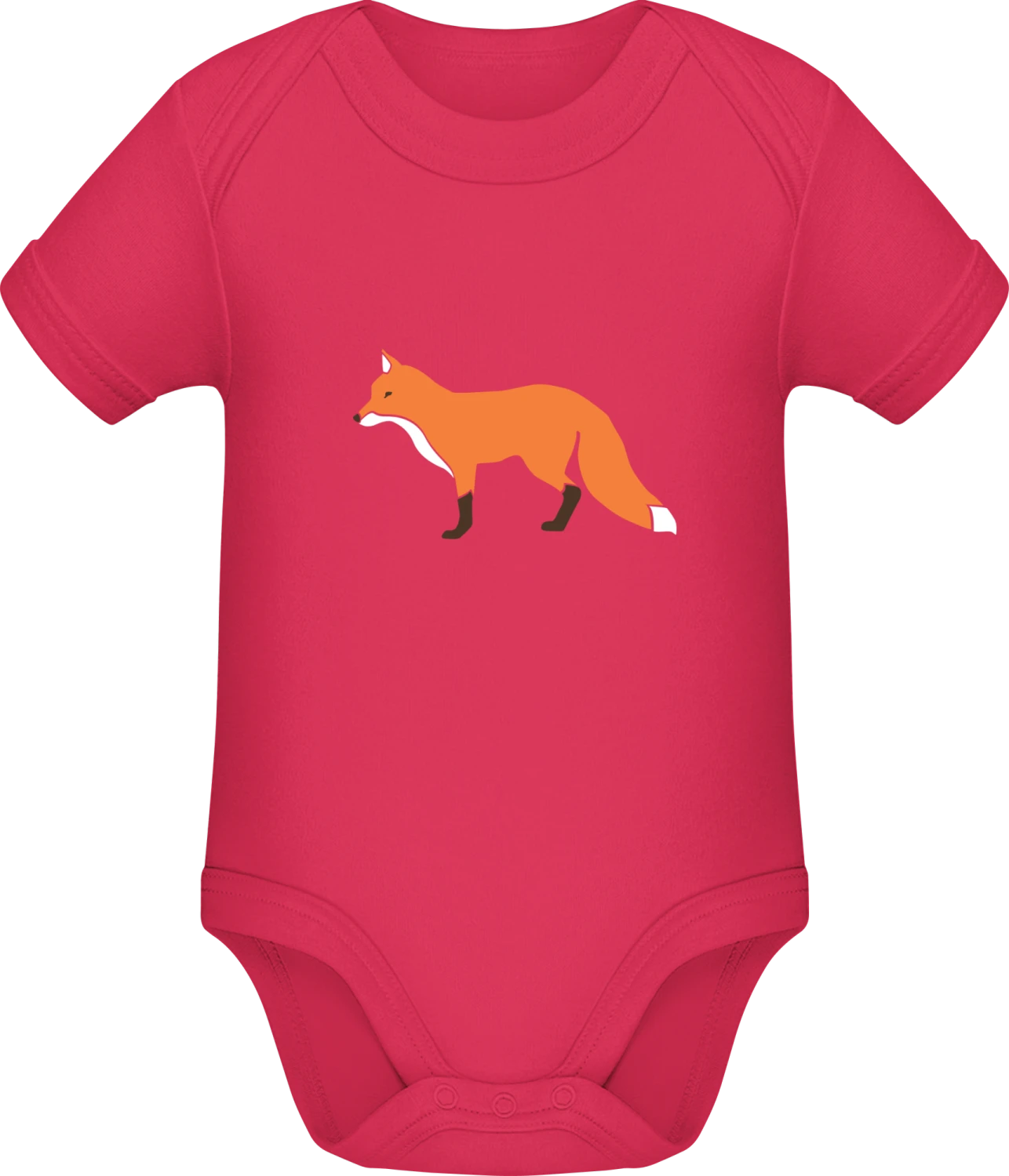 Fox Full Body - Sorbet Sonar SSL organic babybodsuit - Front