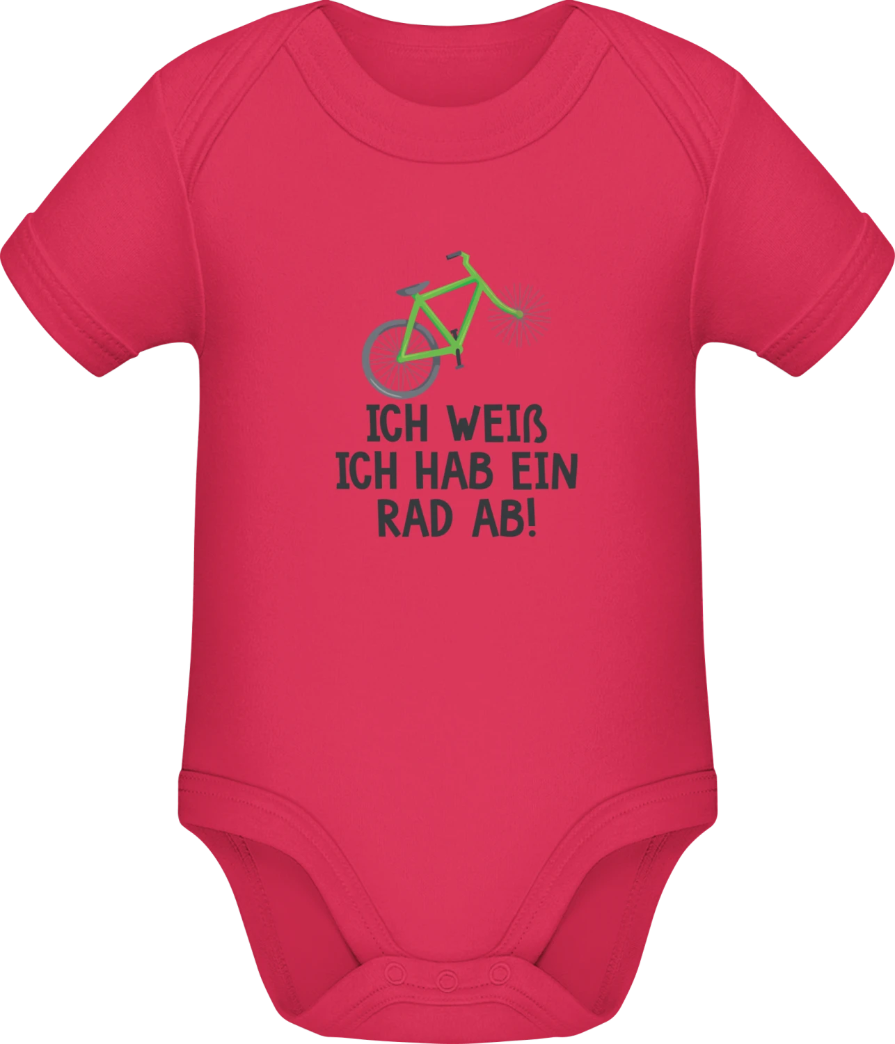 Ich hab ein Rad ab - Sorbet Sonar SSL organic babybodsuit - Front