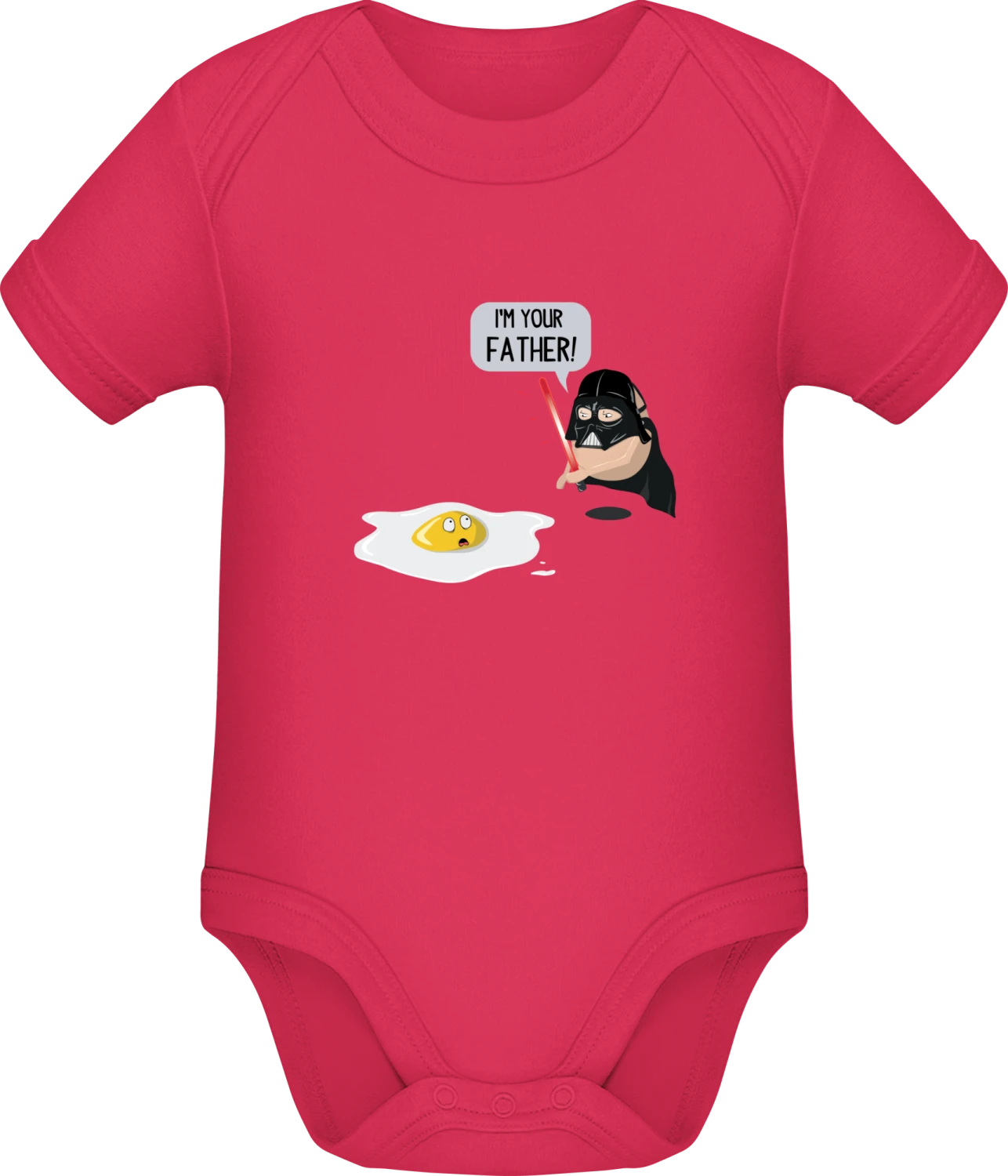 Egg I'm Your Father Comic - Sorbet Sonar SSL organic babybodsuit - Front